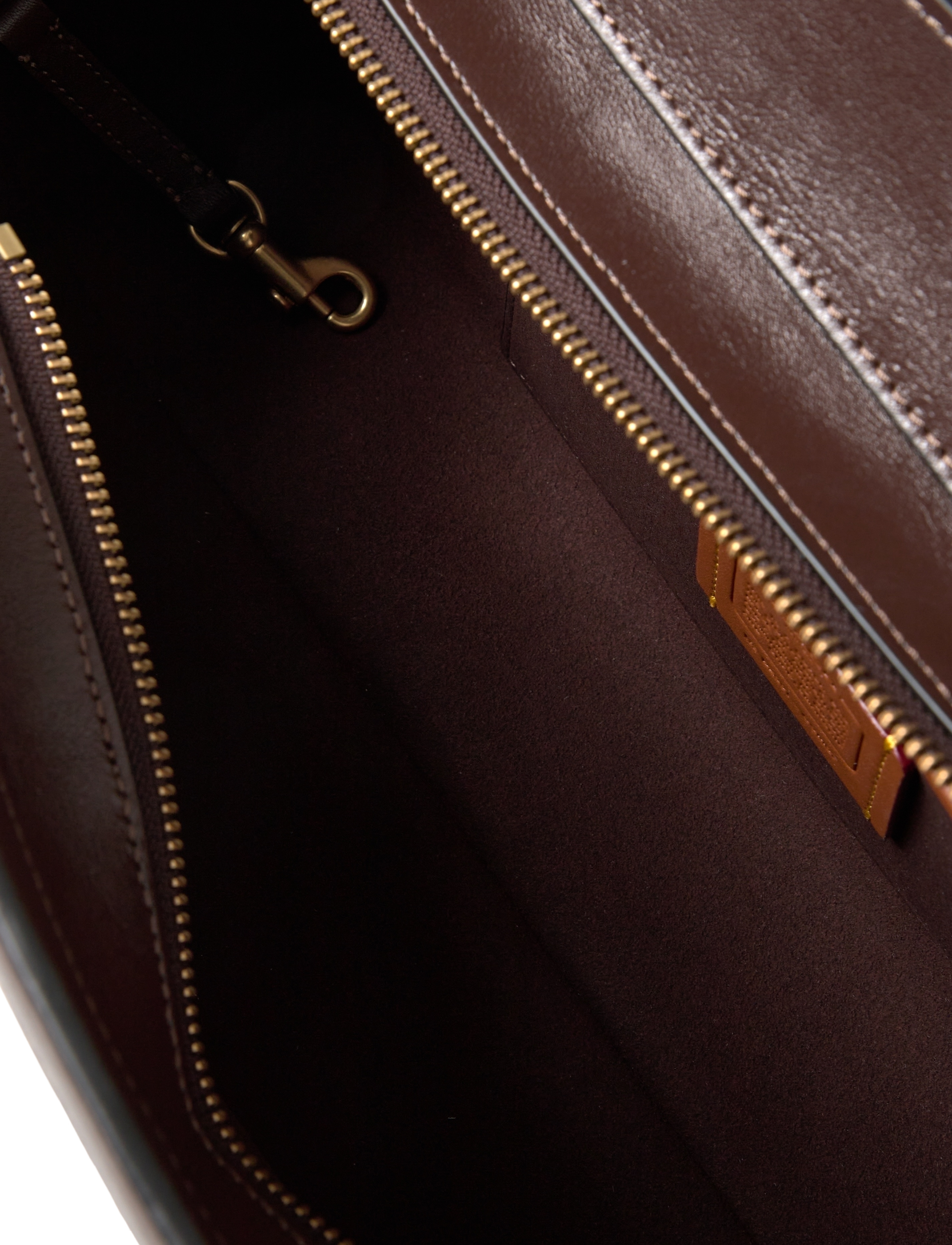 Coach - Glazed Leather Empire Carryall 34 - henkeltaschen - b4/maple - 5