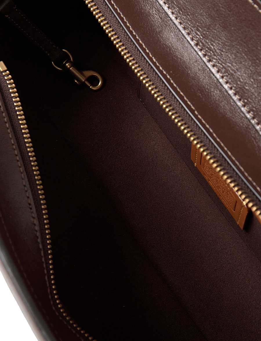 Coach - GLAZED LEATHER EMPIRE CARRYALL 34 - speciella tillfällen - b4/maple - 5