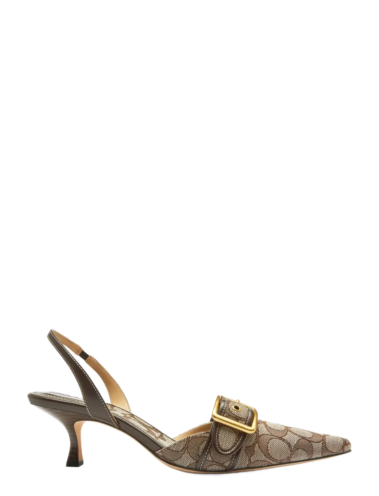 Coach - Margot Signature Jacquard Slingback Oak/Maple - escarpins slingbacks - oak/maple - 2