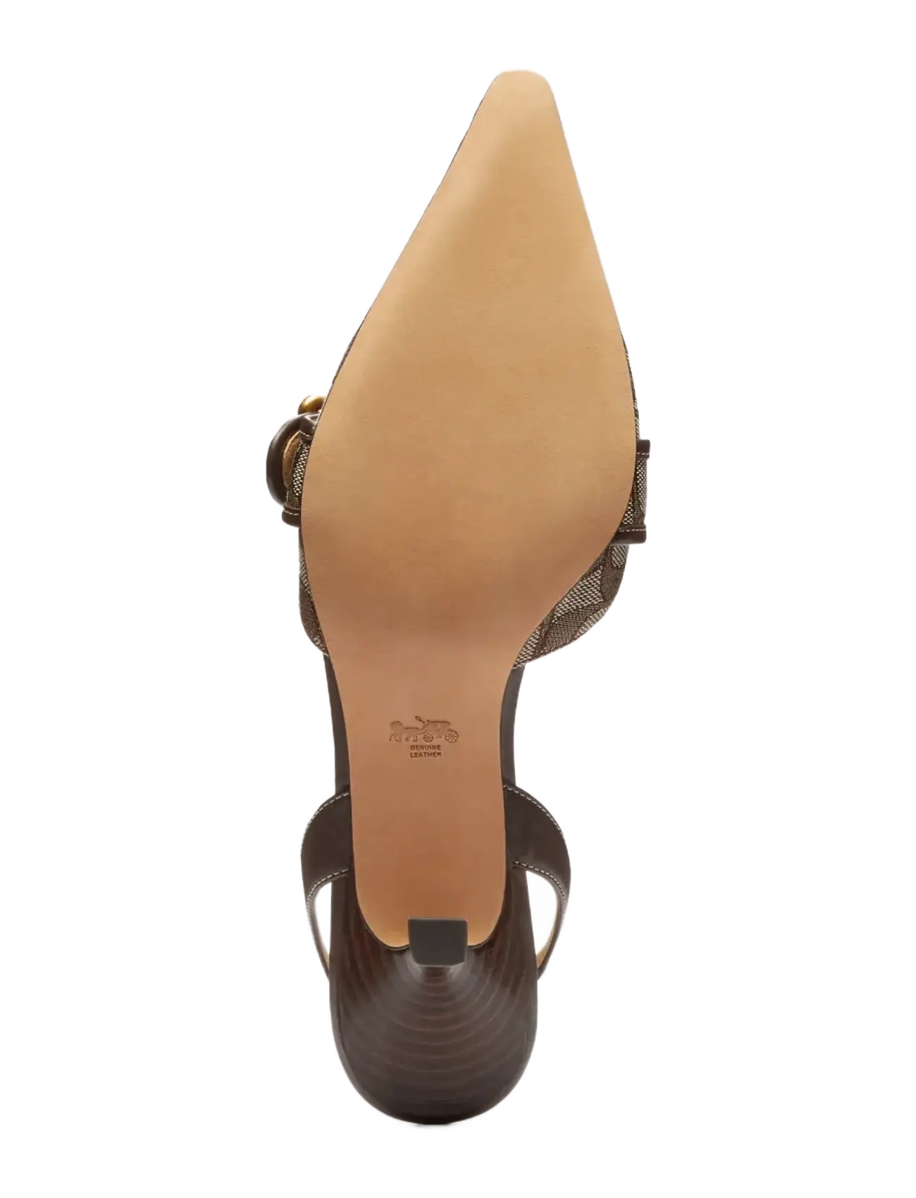 Coach - Margot Signature Jacquard Slingback Oak/Maple - escarpins slingbacks - oak/maple - 5