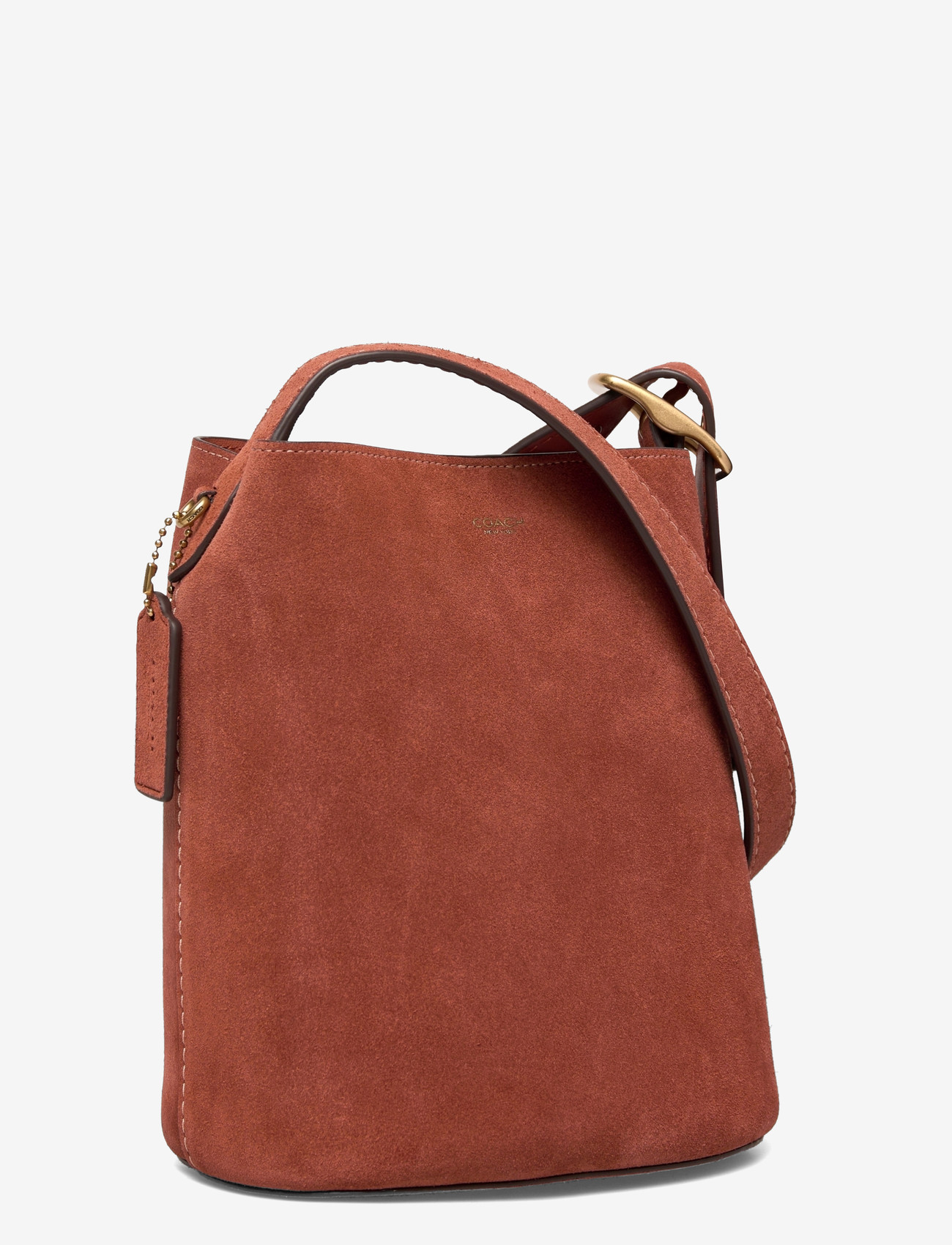 Coach - SUEDE BLEECKER BUCKET BAG 21 - käekotid - b4/clay - 2