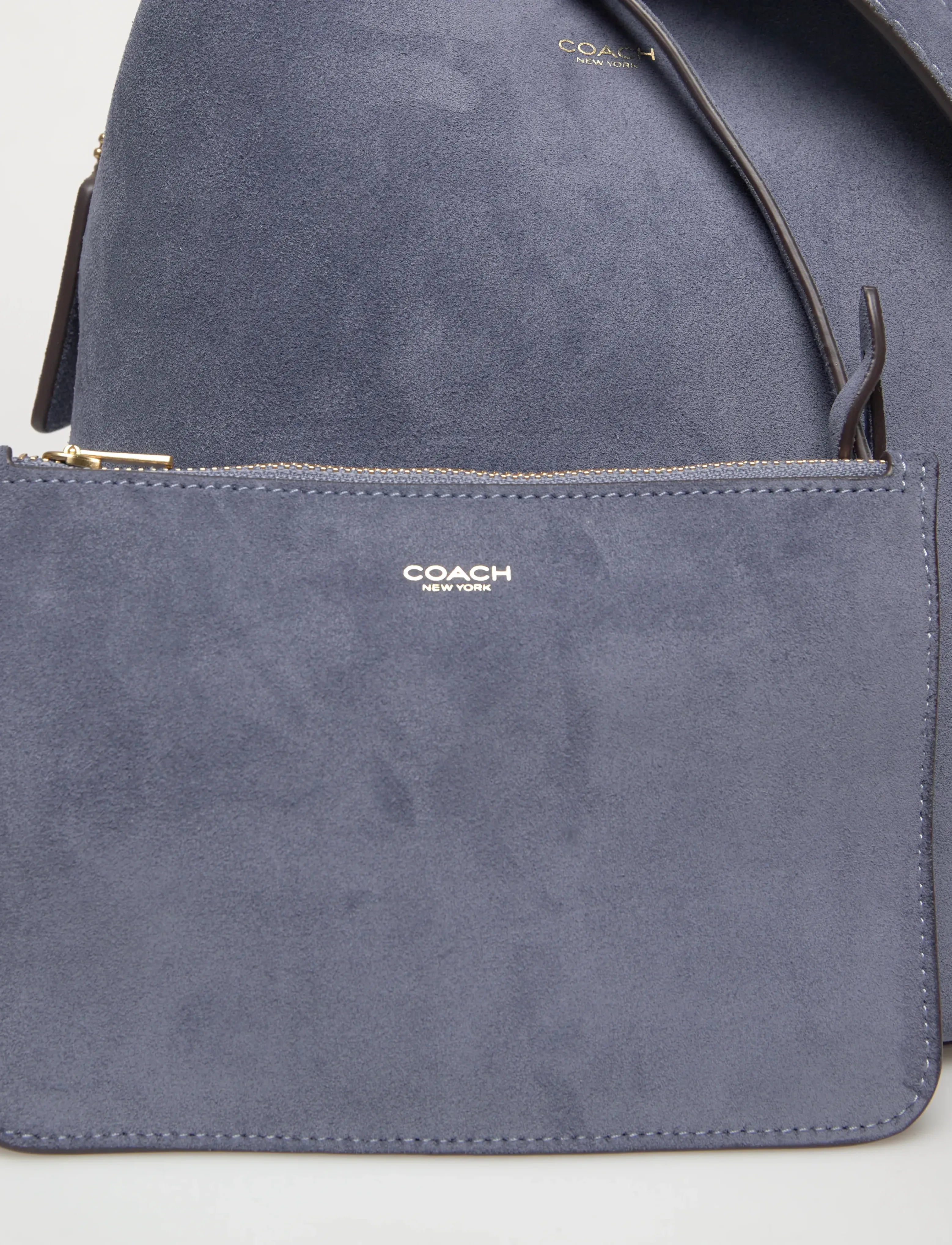 Coach - BLEECKER BUCKET BAG 21 - handväskor - b4/light denim - 3