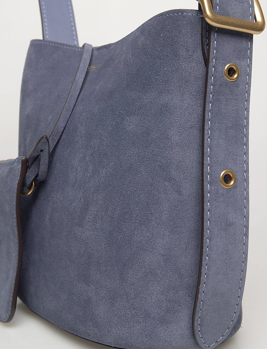 Coach - BLEECKER BUCKET BAG 21 - handväskor - b4/light denim - 4