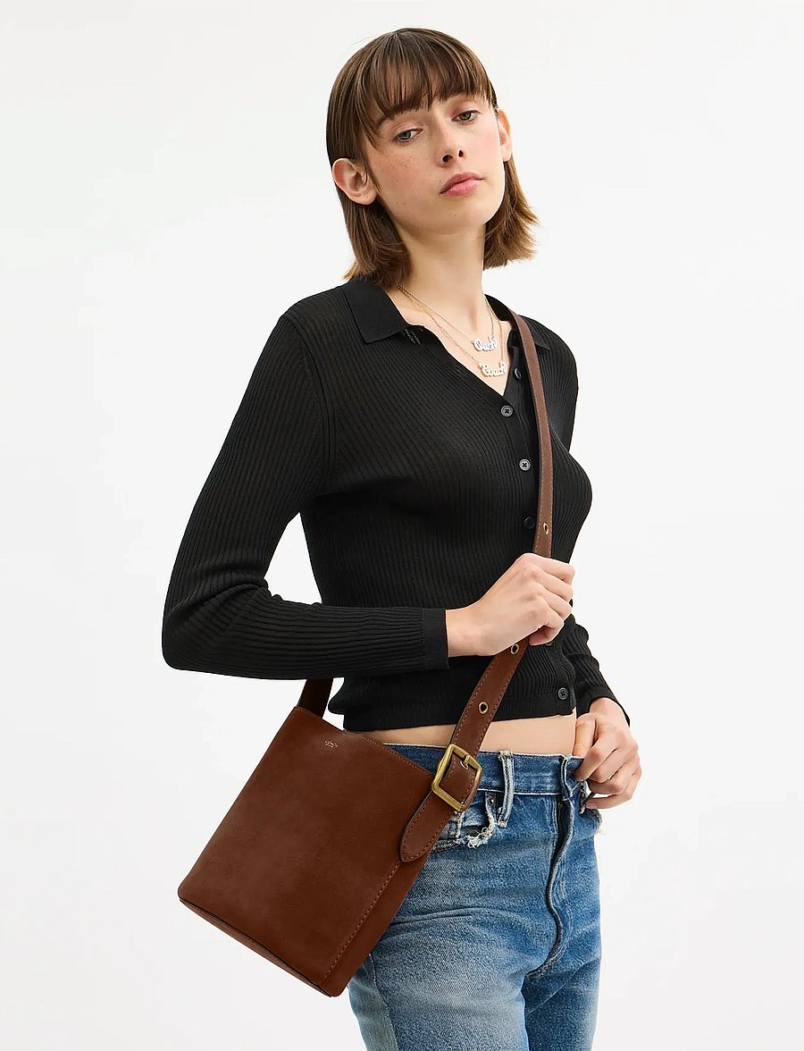 Coach - BLEECKER BUCKET BAG 21 - handväskor - b4/warm brown - 0