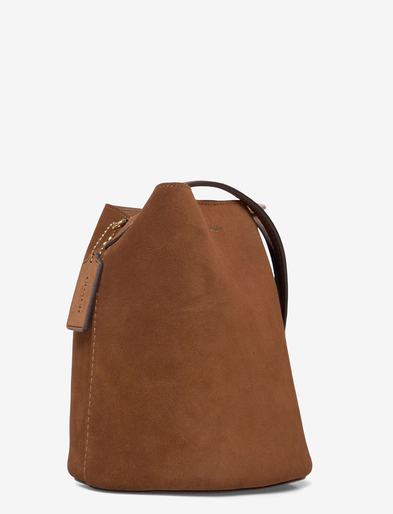 Coach - SUEDE BLEECKER BUCKET BAG 21 - henkeltaschen - b4/warm brown - 3