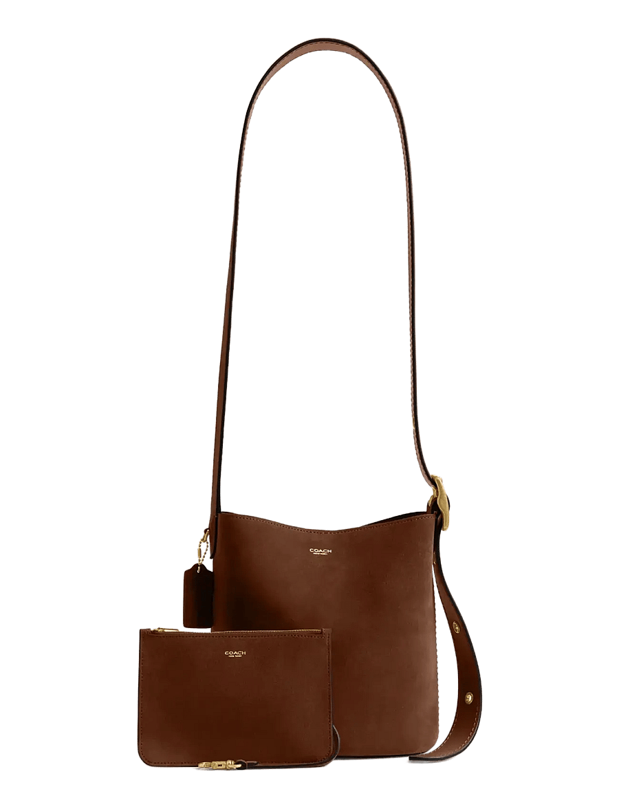 Coach - BLEECKER BUCKET BAG 21 - handväskor - b4/warm brown - 4
