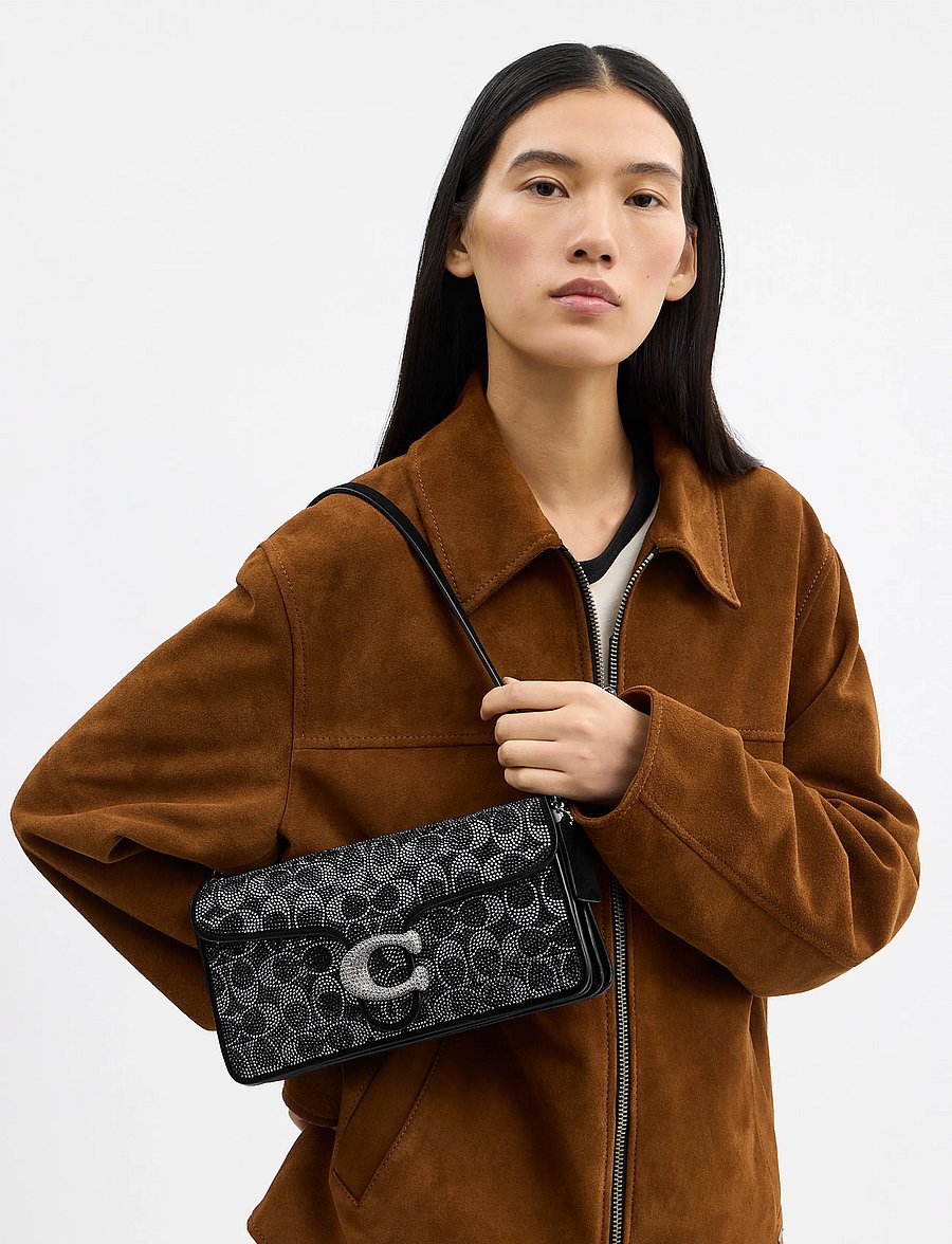 Coach - Tabby Shoulder Bag 26 With Signature Beading - Õlakotid - black - 0