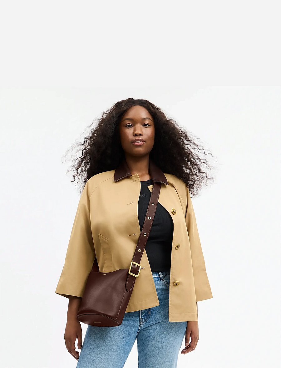 Coach - BLEECKER BUCKET BAG 21 - henkeltaschen - b4/maple - 0