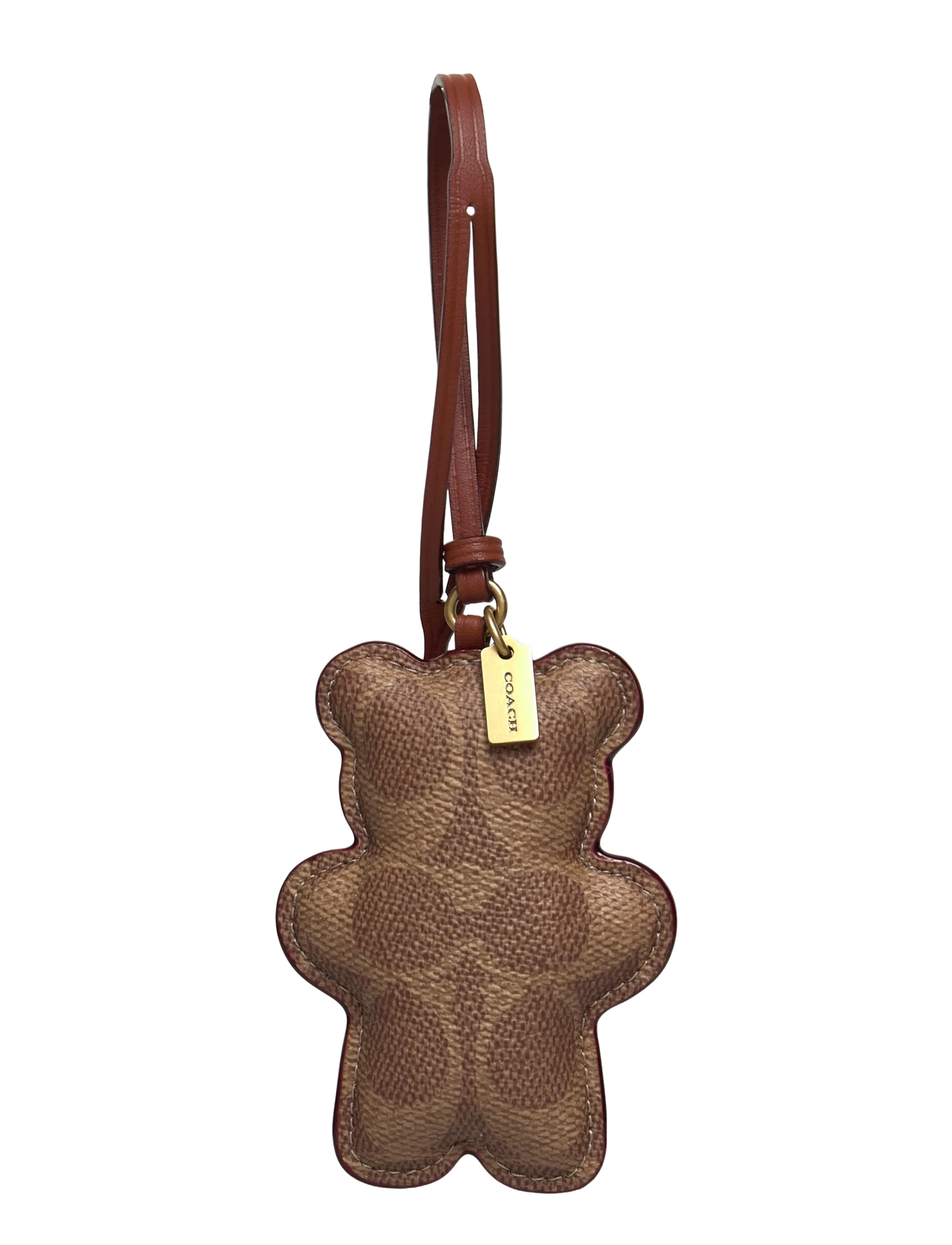 BAG CHARM - B4/TAN CARAMEL