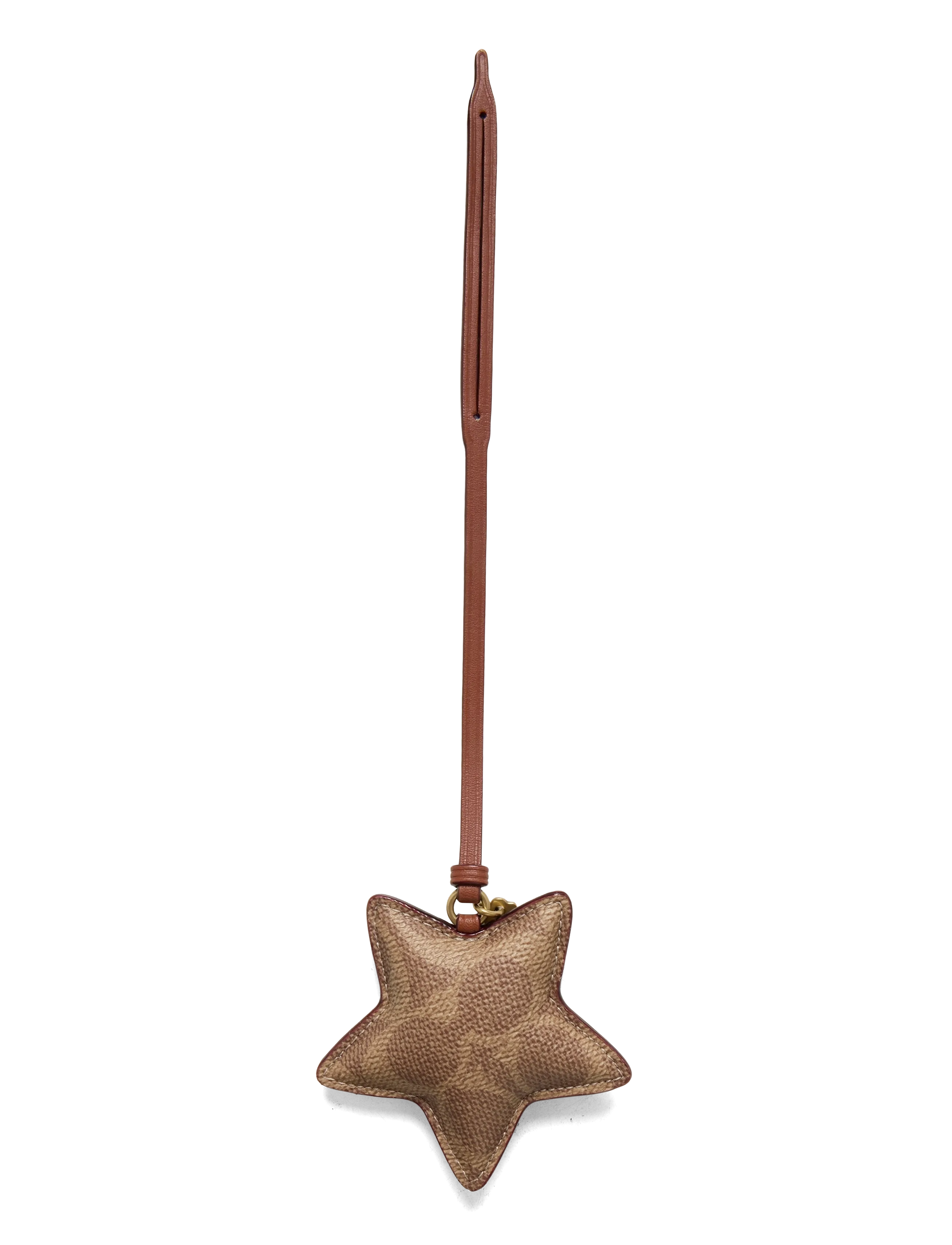 Coach Star Puffy Signature Bag Charm - Key rings & Bag charms - B4/TAN CARAMEL / brown