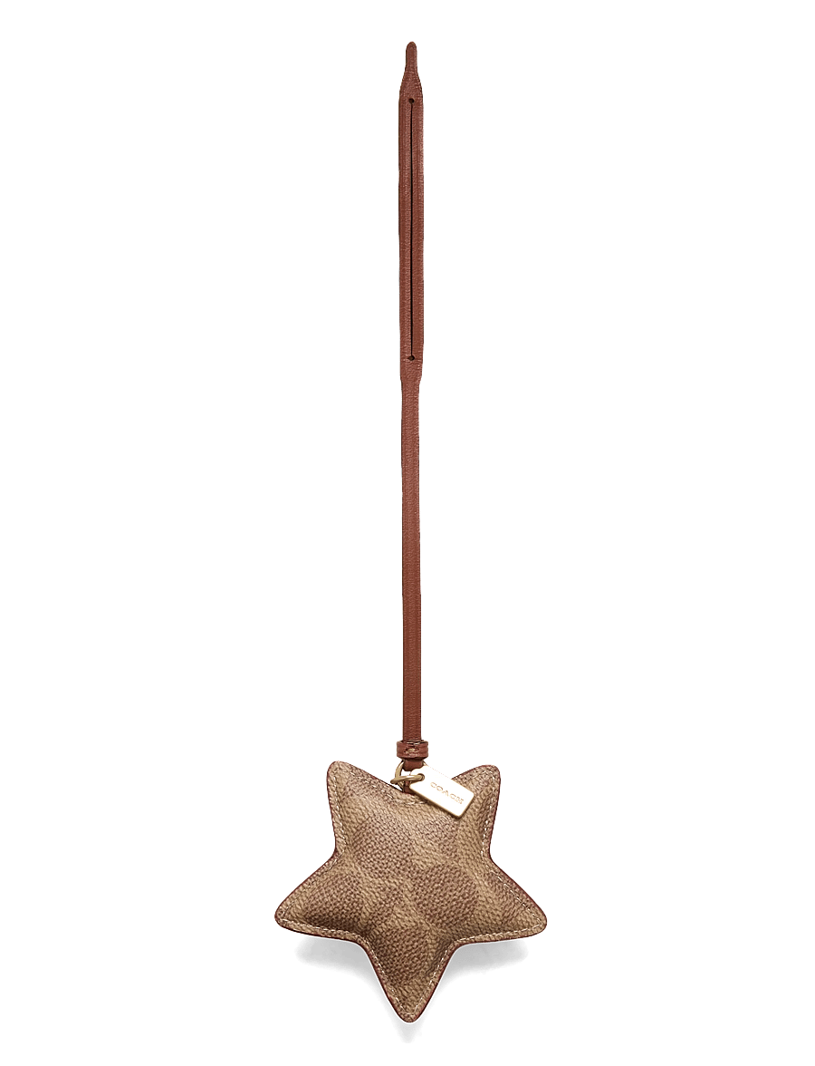 Coach - Star Puffy Signature Bag Charm - võtmehoidjad ja kotiripatsid - b4/tan caramel - 1