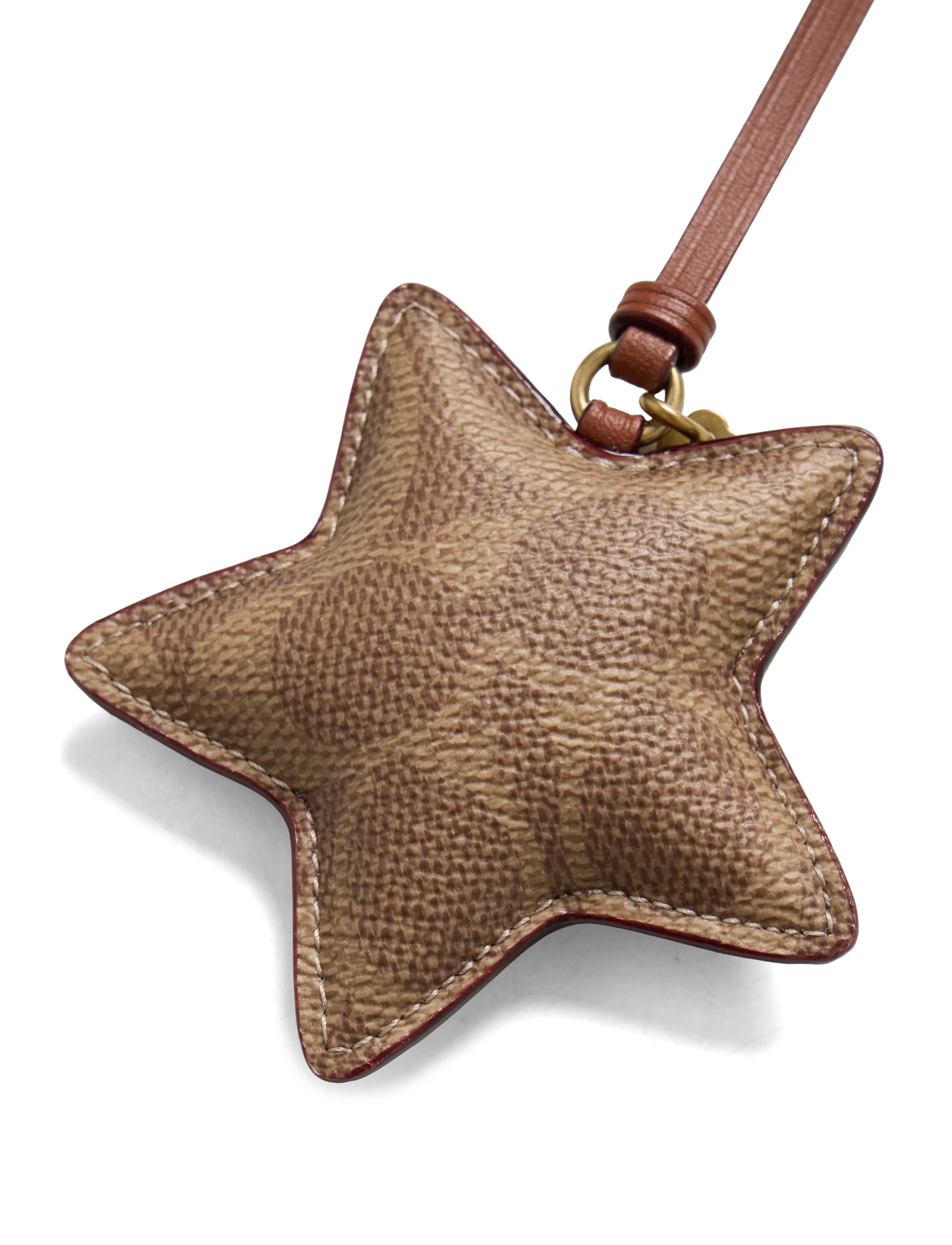 Coach - Star Puffy Signature Bag Charm - b4/tan caramel - 2
