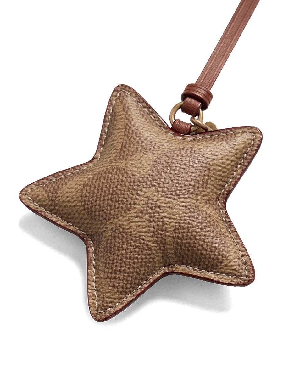 Coach - Star Puffy Signature Bag Charm - võtmehoidjad ja kotiripatsid - b4/tan caramel - 2