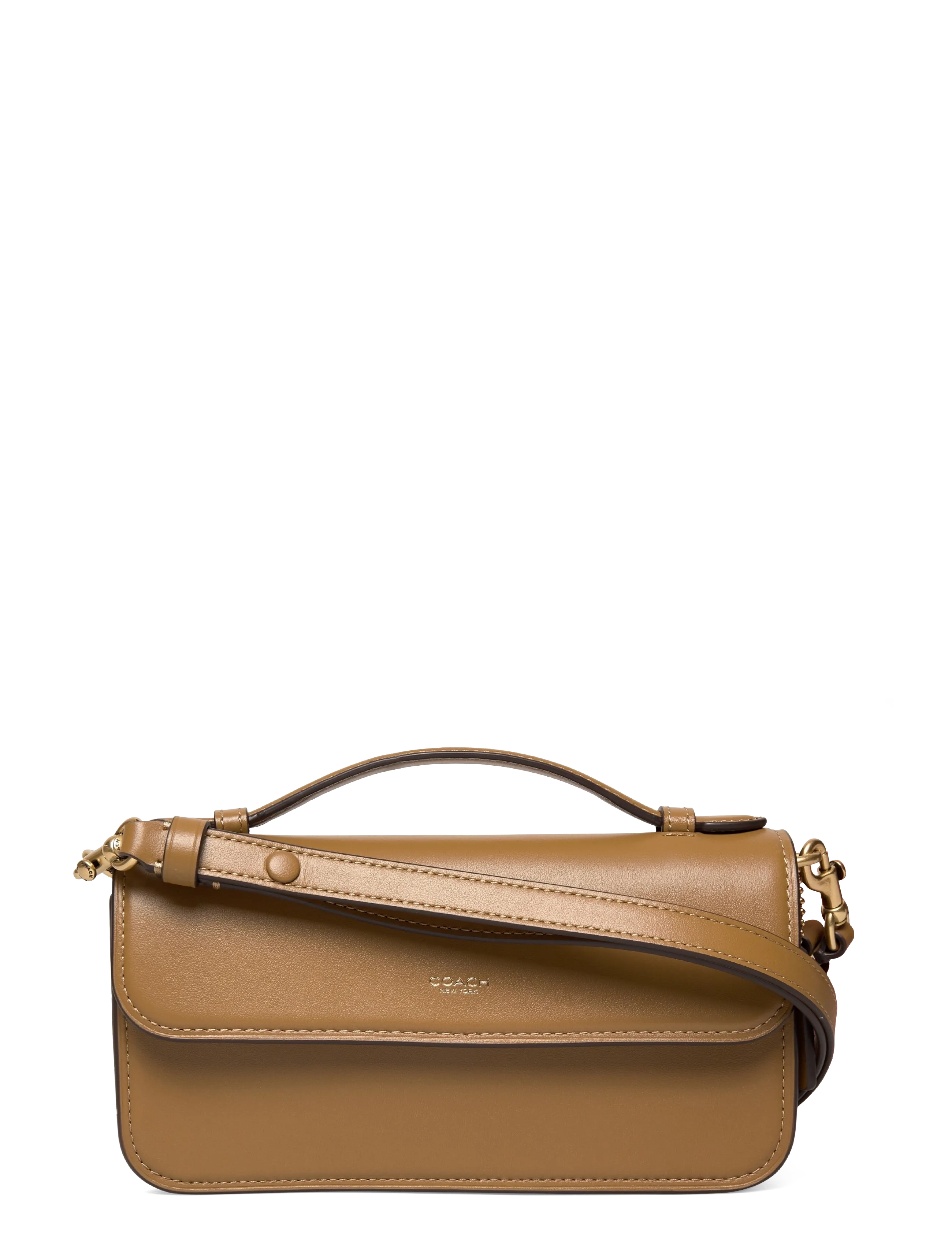 Coach Refined Calf Leather New York Elora Top Handle Crossbody Bag - Top handle - B4/MUTED OLIVE / khaki/green