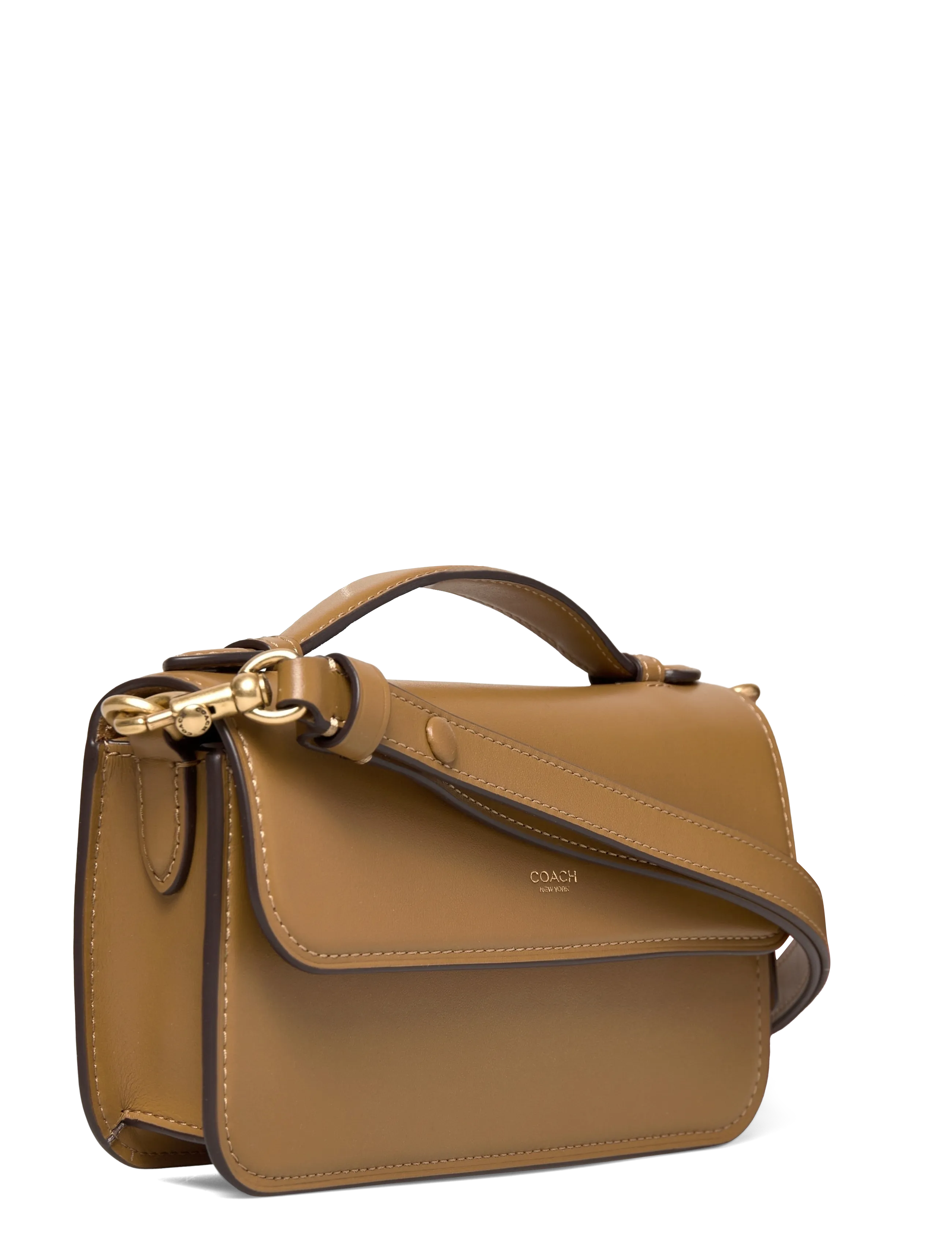 Coach - Refined Calf Leather New York Elora Top Handle Crossbody Bag - everyday style - b4/muted olive - 2