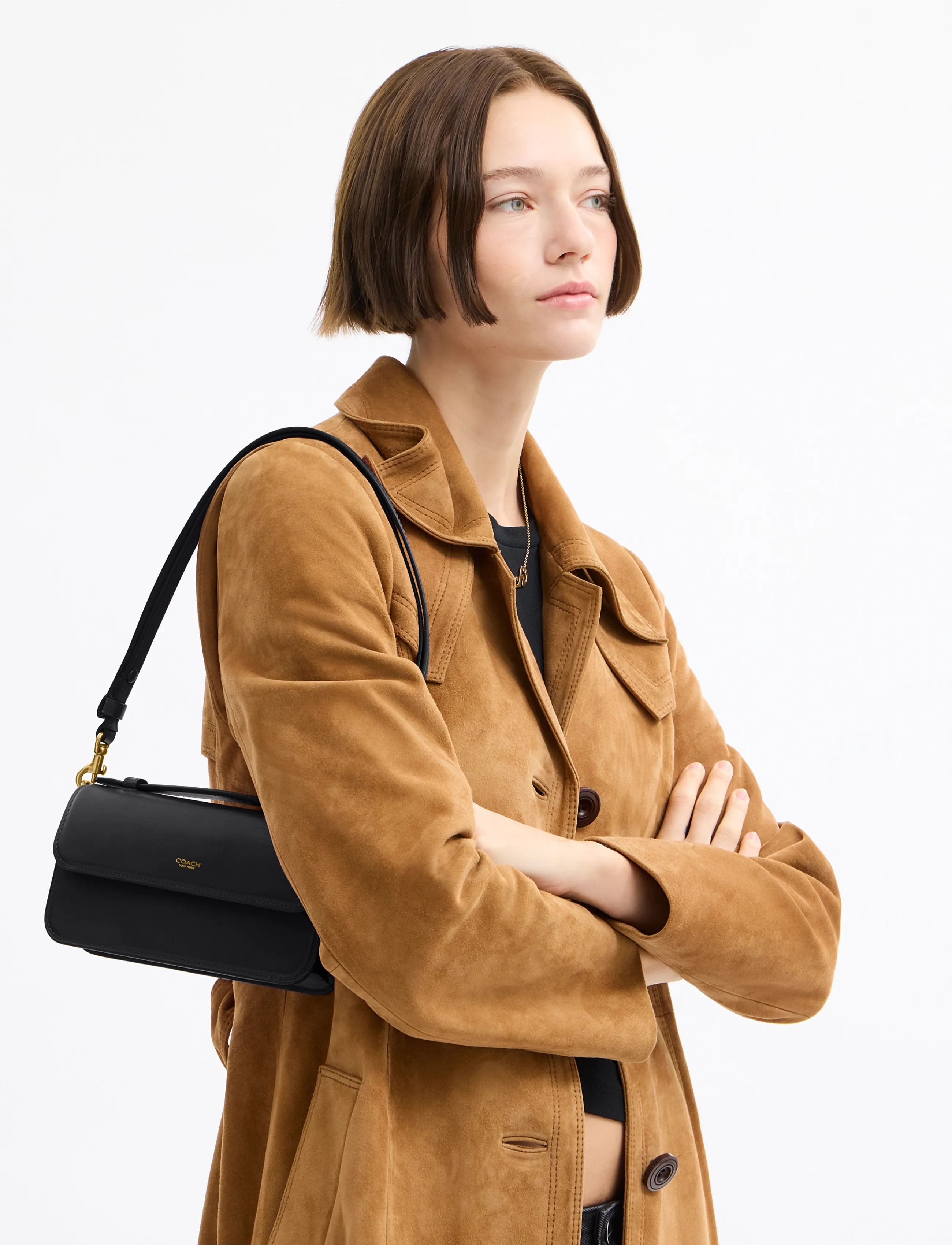 Coach - ELORA TOP HANDLE CROSSBODY BAG - top handle tasker - black - 5
