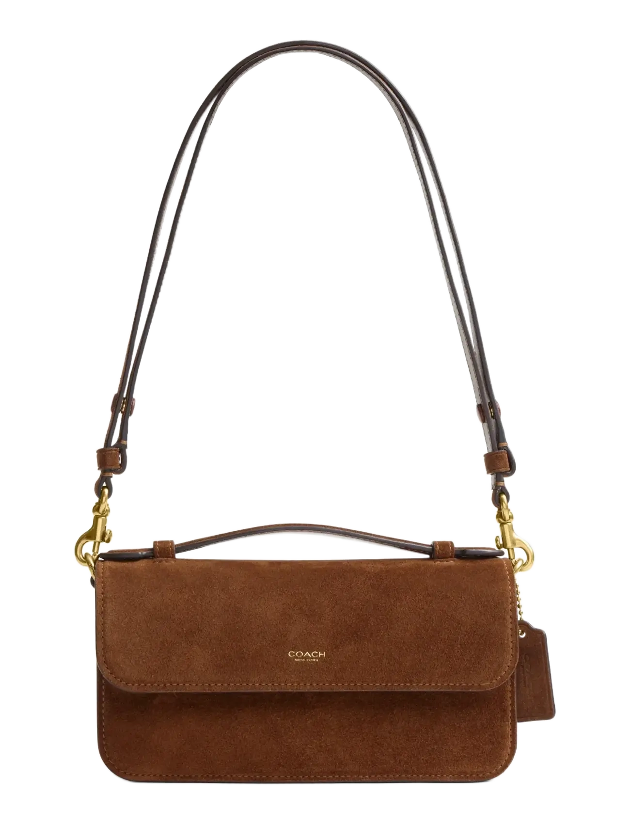 Coach - ELORA TOP HANDLE CROSSBODY BAG - b4/warm brown - 1