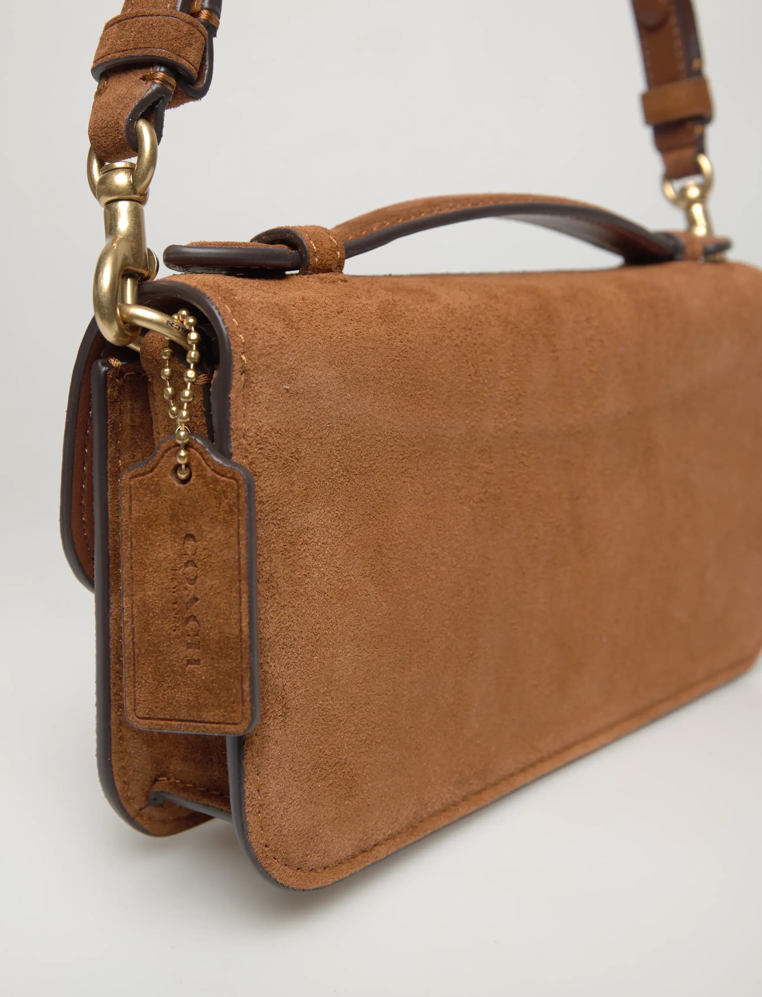Coach - ELORA TOP HANDLE CROSSBODY BAG - b4/warm brown - 5