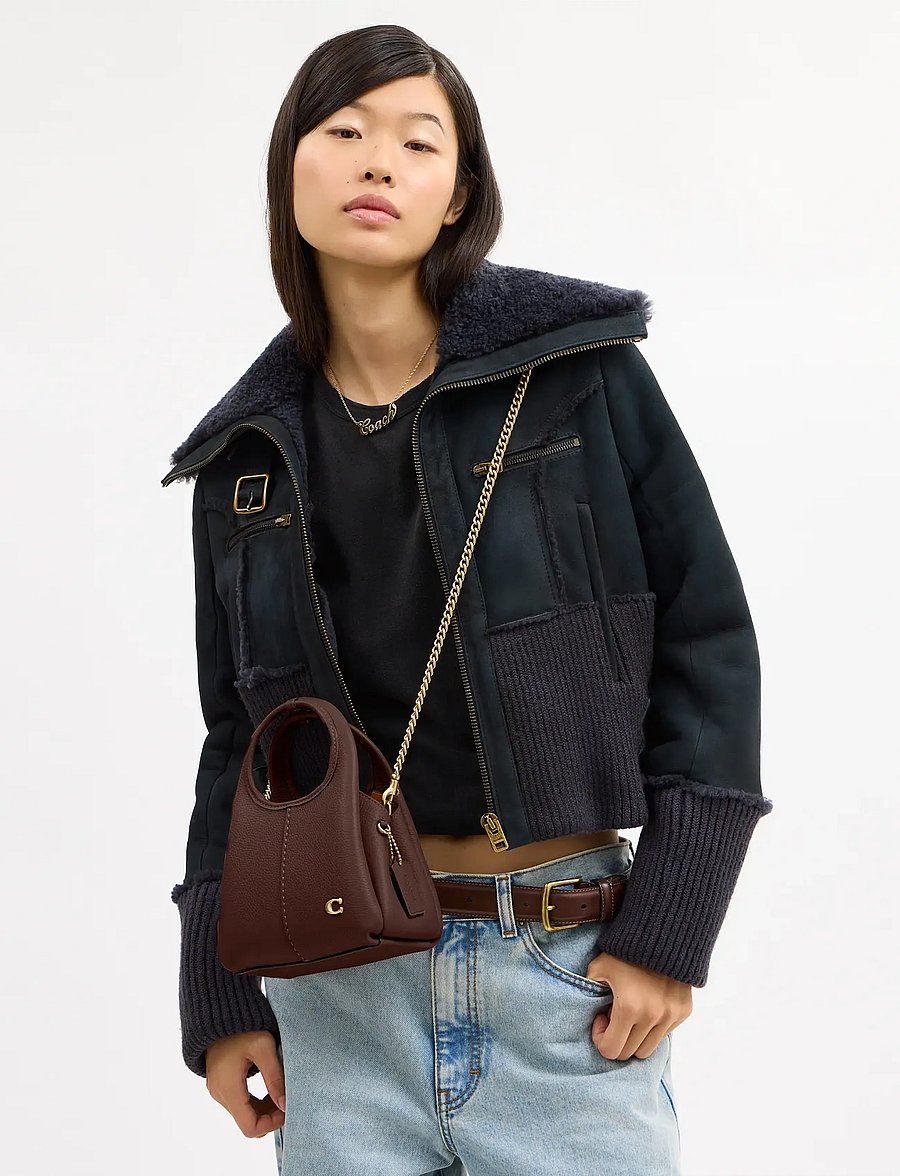 Coach - LANA SHOULDER BAG 19 - vardagsstil - b4/maple - 0