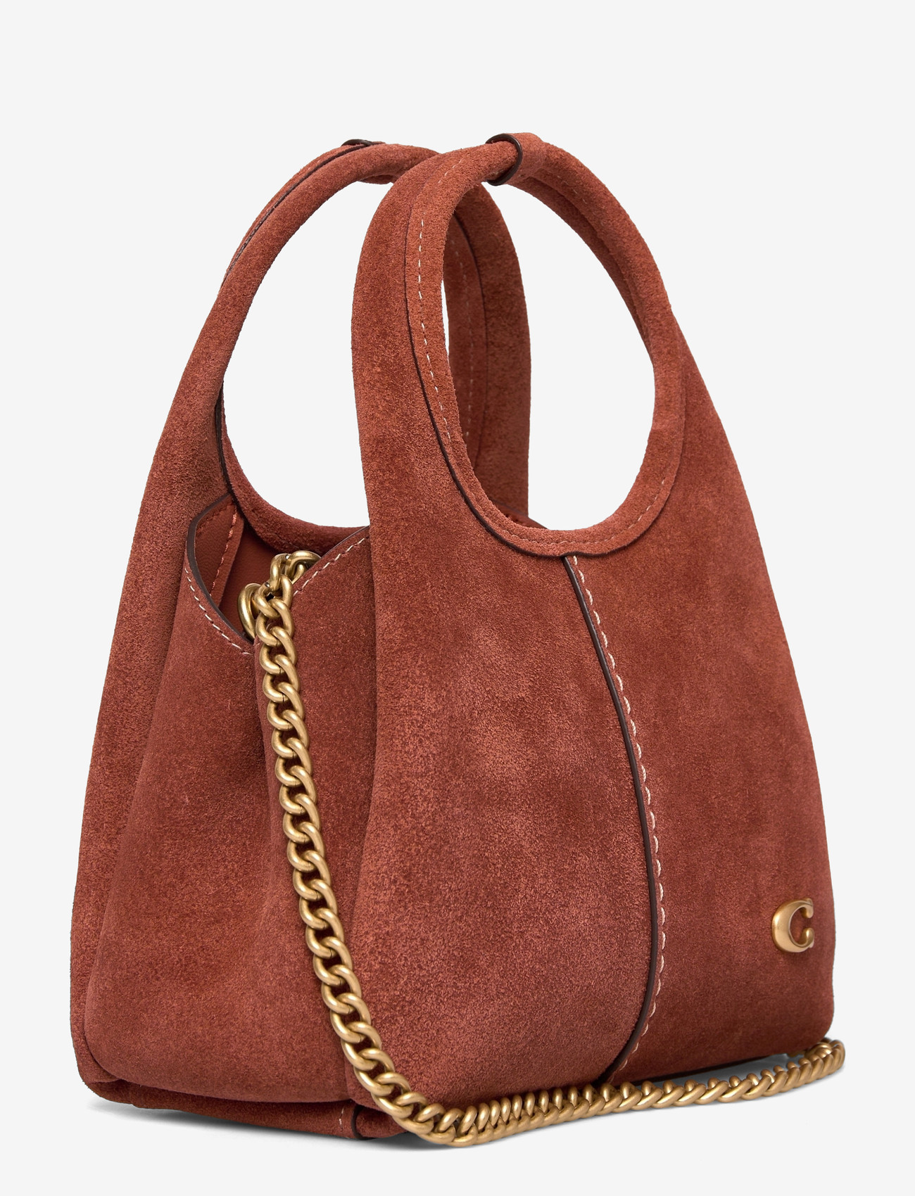 Coach - SUEDE LANA SHOULDER BAG 19 - henkeltaschen - b4/clay - 2