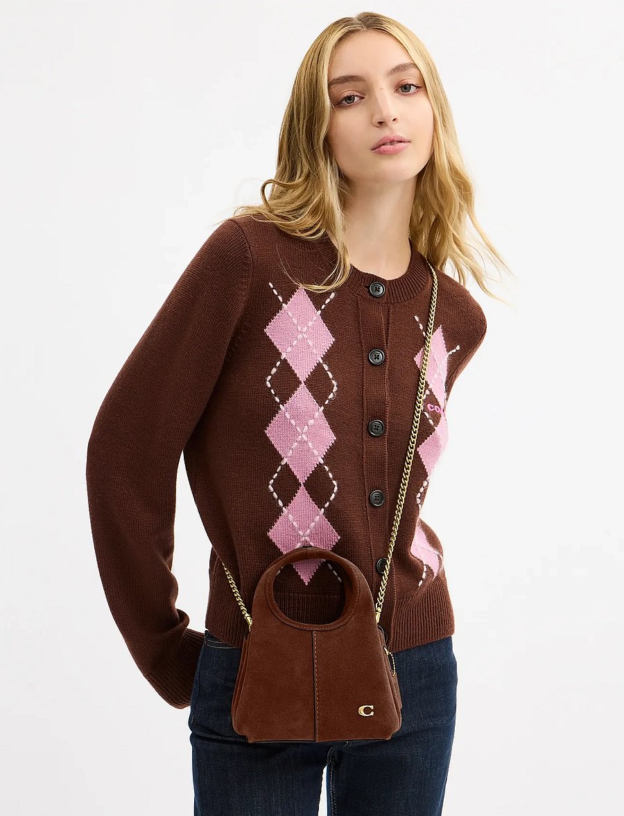 Coach - LANA SHOULDER BAG 19 - modetrender - b4/warm brown - 4