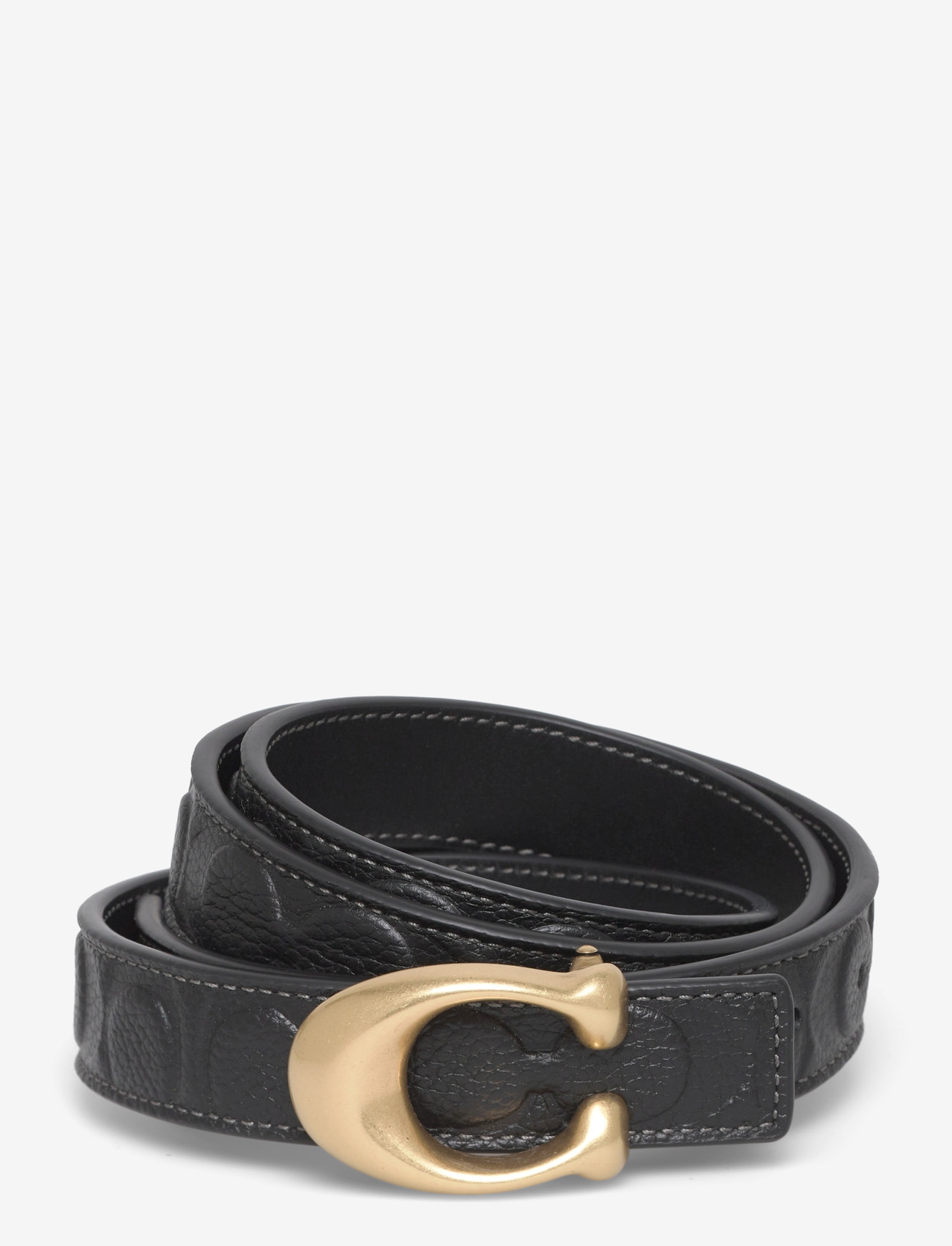 Coach - 25mm Sculpted C Embossed Belt - casual gürtel - b4/black - 0
