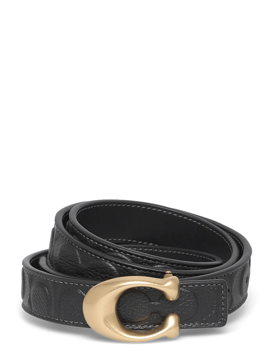 Coach - 25mm Sculpted C Embossed Belt - nahkrihmad - b4/black - 0