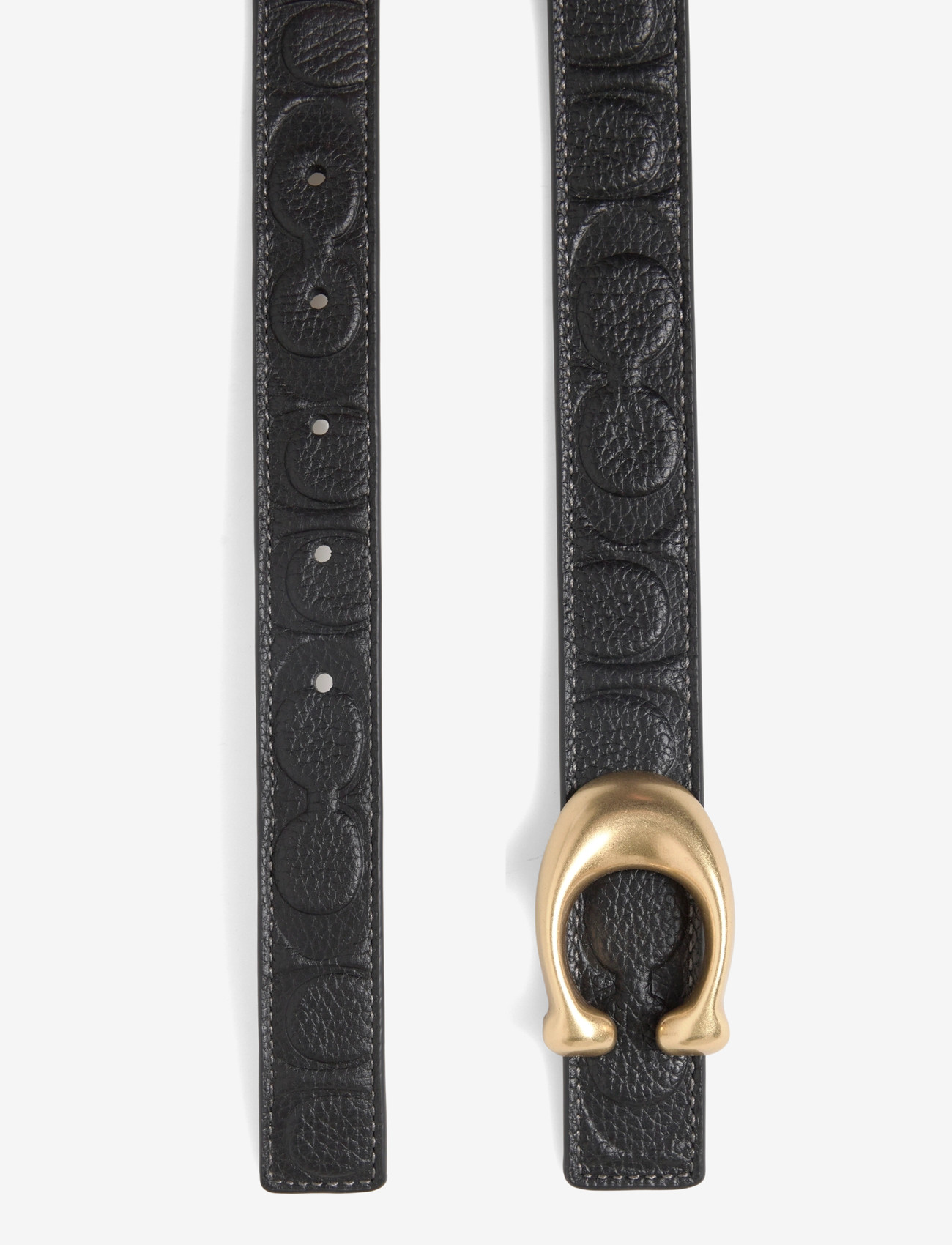 Coach - 25mm Sculpted C Embossed Belt - casual gürtel - b4/black - 1