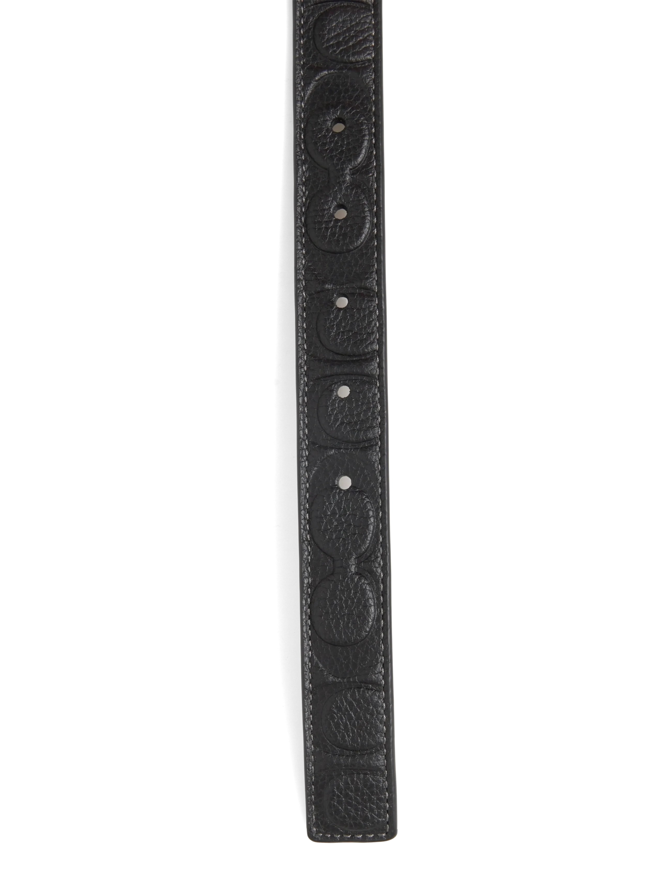 Coach - 25mm Sculpted C Embossed Belt - läderskärp - b4/black - 2