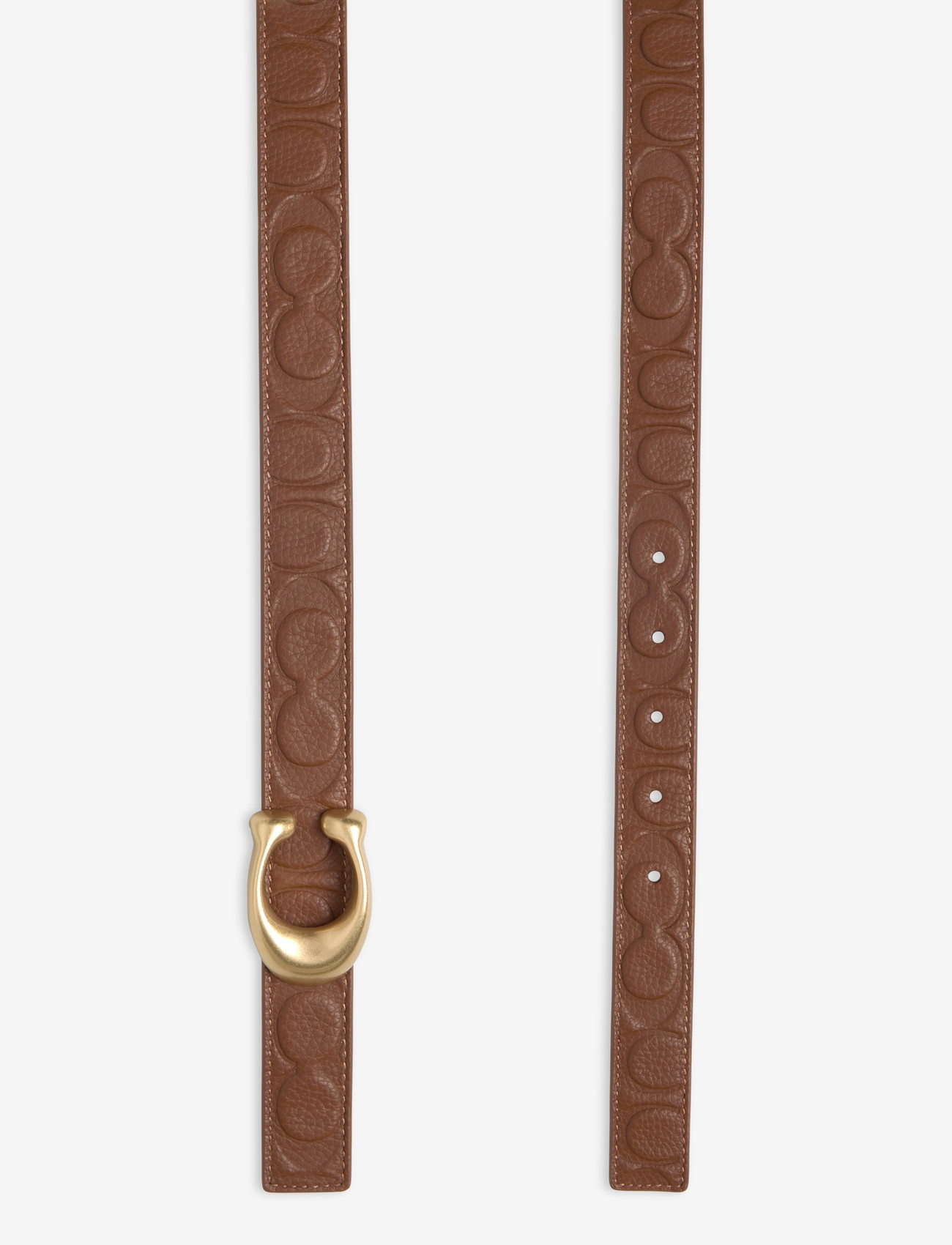 Coach - 25mm Sculpted C Embossed Belt - igapäevased vööd - b4/saddle - 1