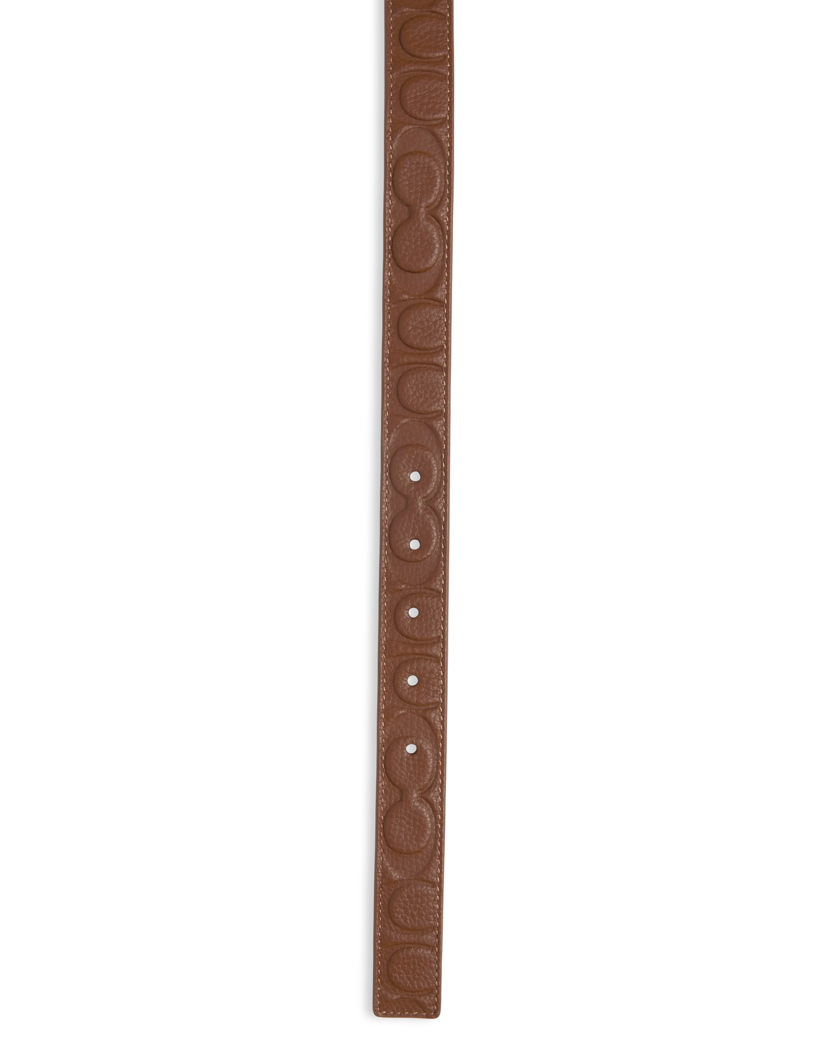 Coach - 25mm Sculpted C Embossed Belt - læderbælter - b4/saddle - 2