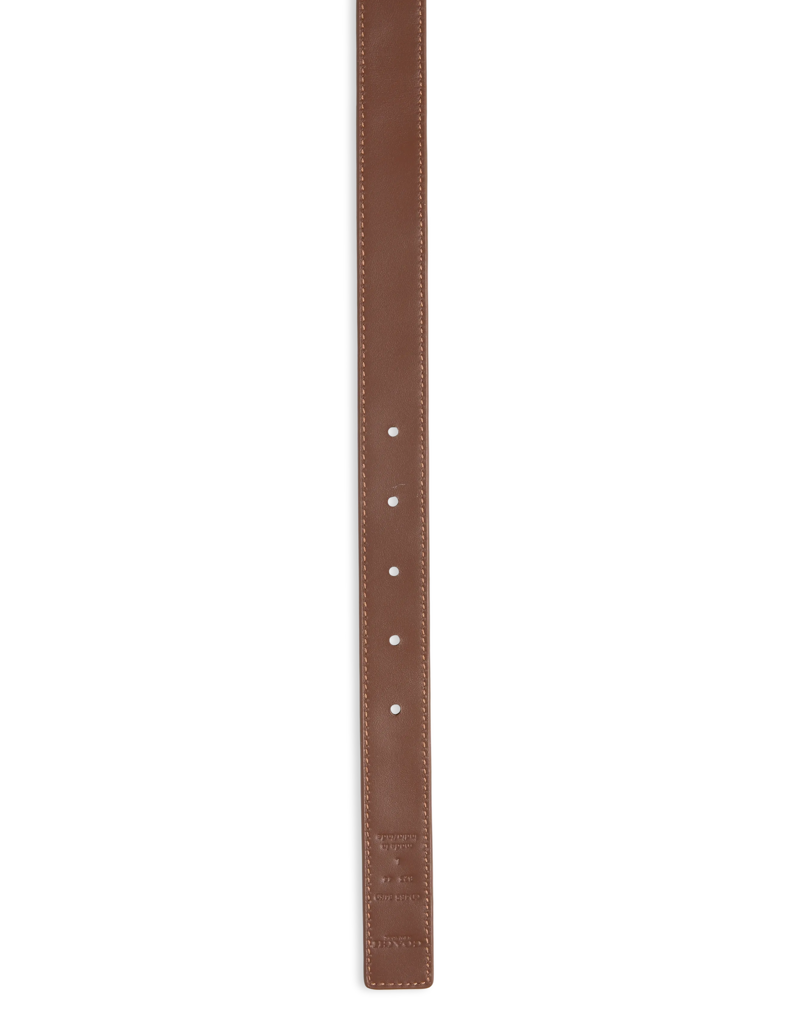 Coach - 25mm Sculpted C Embossed Belt - læderbælter - b4/saddle - 5