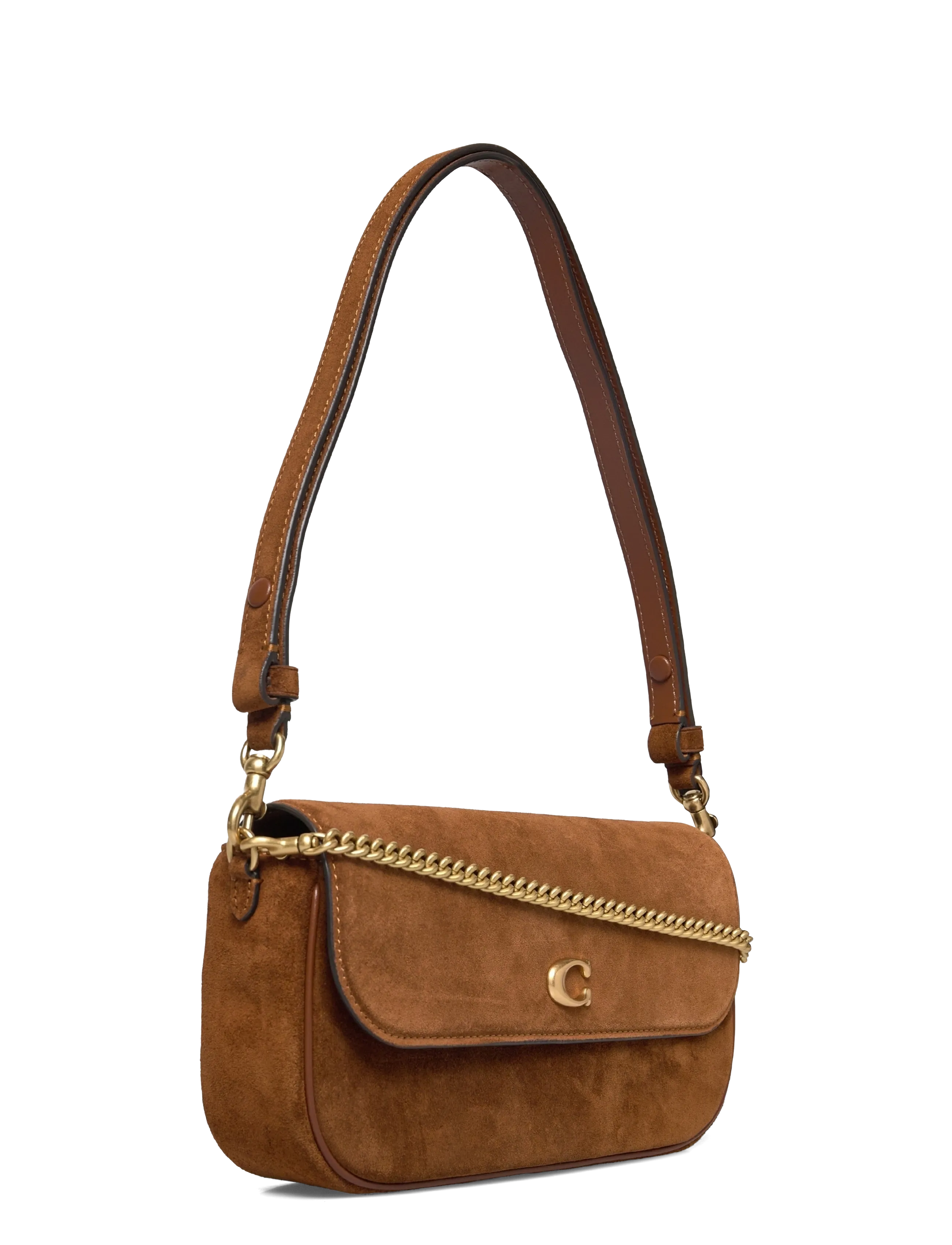 Coach Suede Brook Flap Chain Bag (OACCDD05) - Shoulder bags