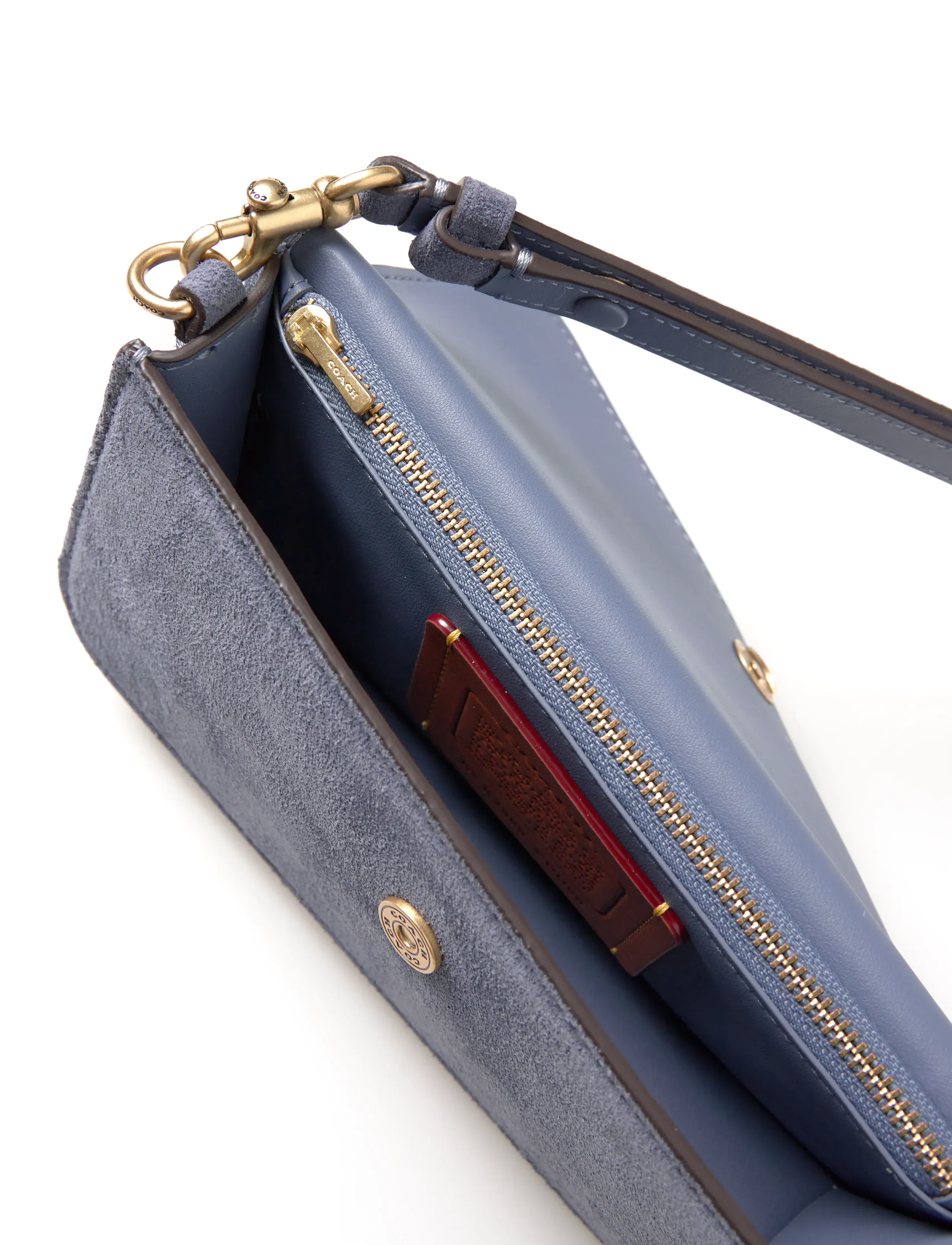 Coach - ELORA TOP HANDLE CROSSBODY BAG - b4/light denim - 4
