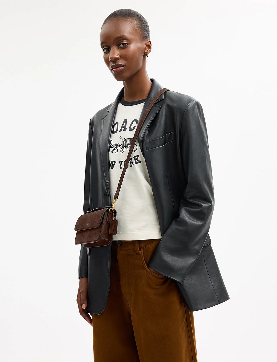 Coach - ELORA TOP HANDLE CROSSBODY BAG - umhängetaschen - brown - 0