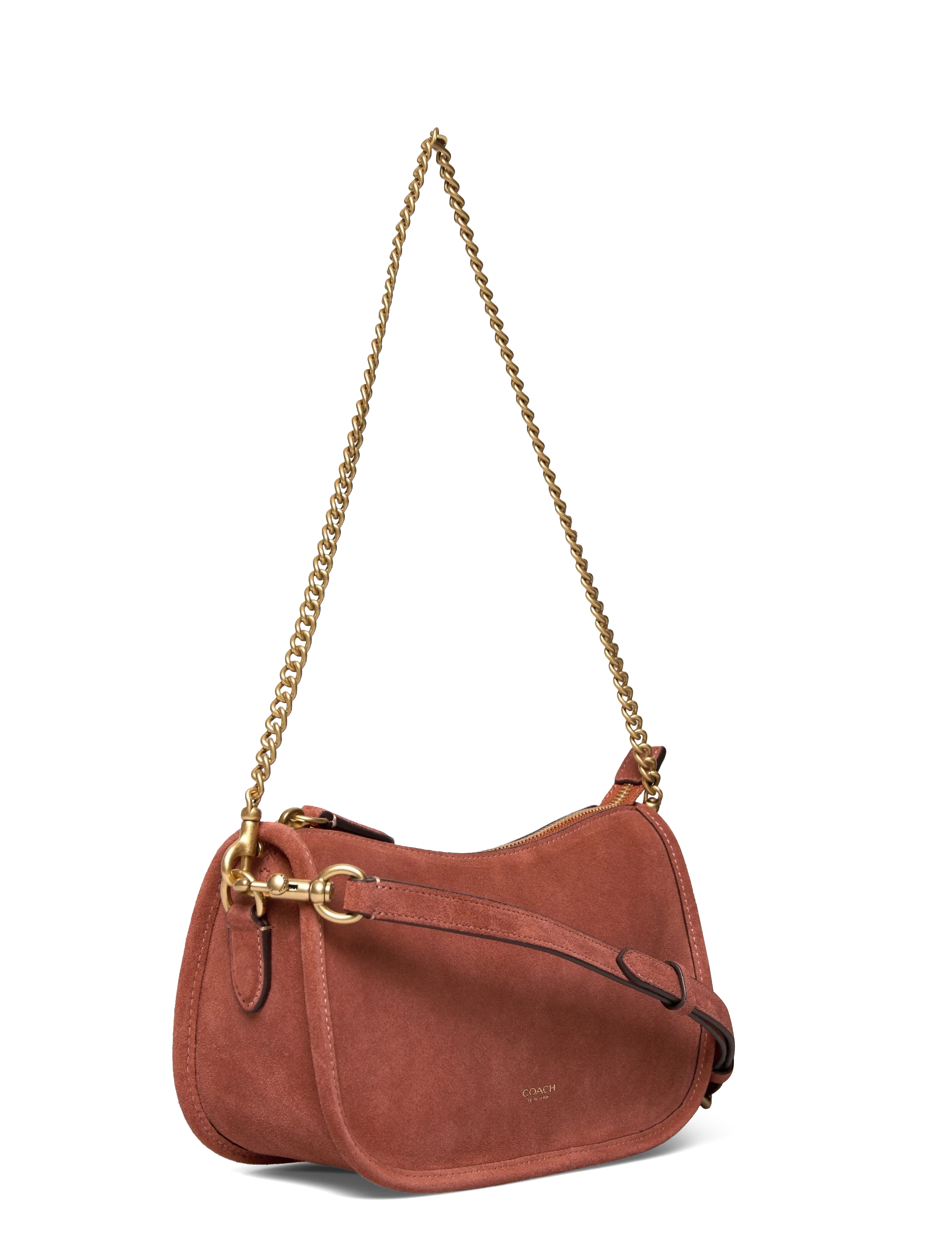 Coach - SUEDE WAVERLY BAG - top handle tasker - b4/clay - 2