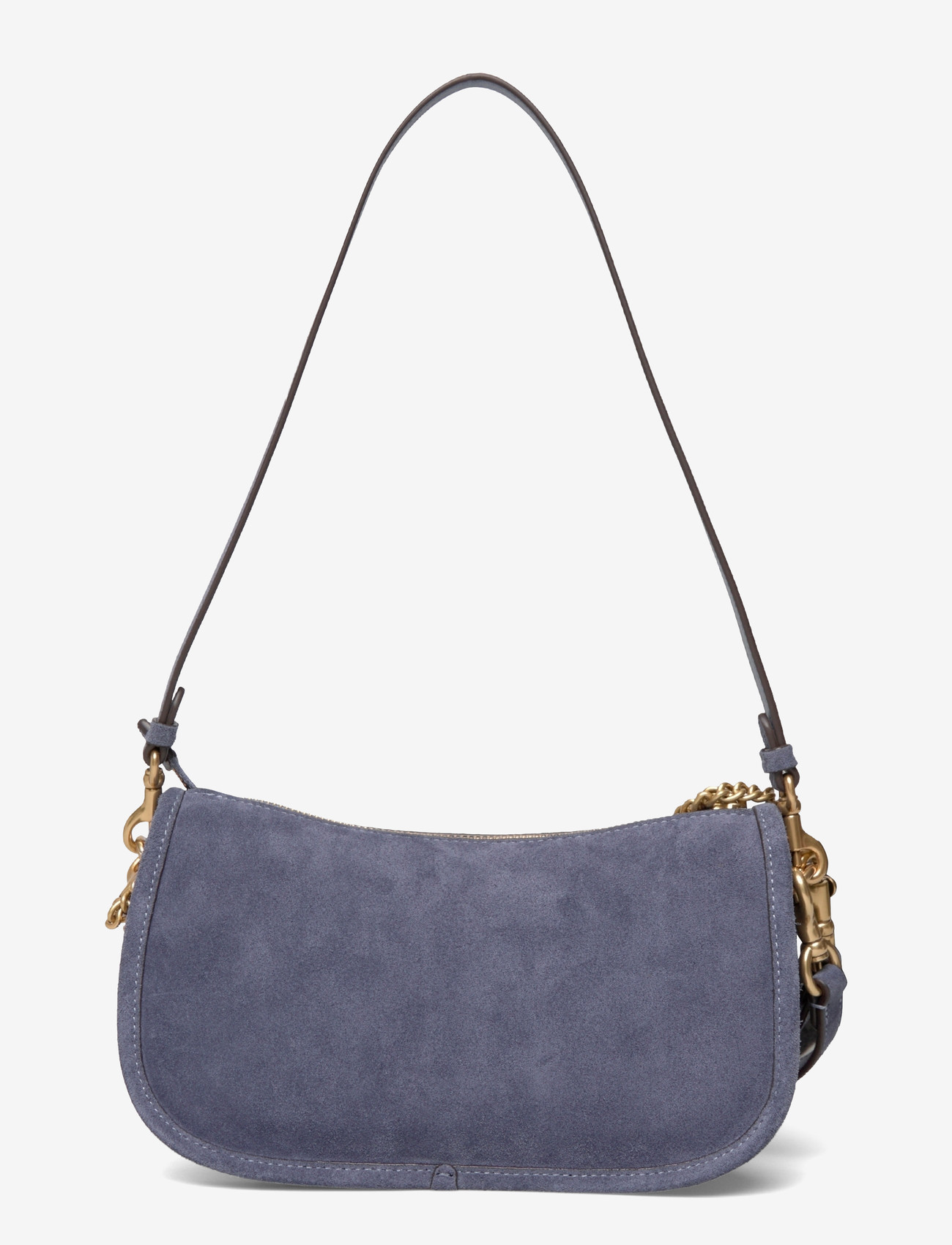 Coach - SUEDE WAVERLY BAG - shoulder bags - b4/light denim - 1