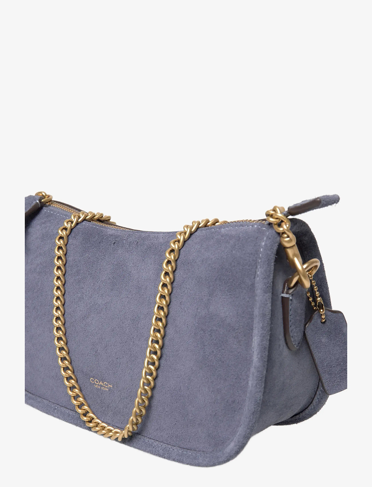 Coach - SUEDE WAVERLY BAG - shoulder bags - b4/light denim - 3