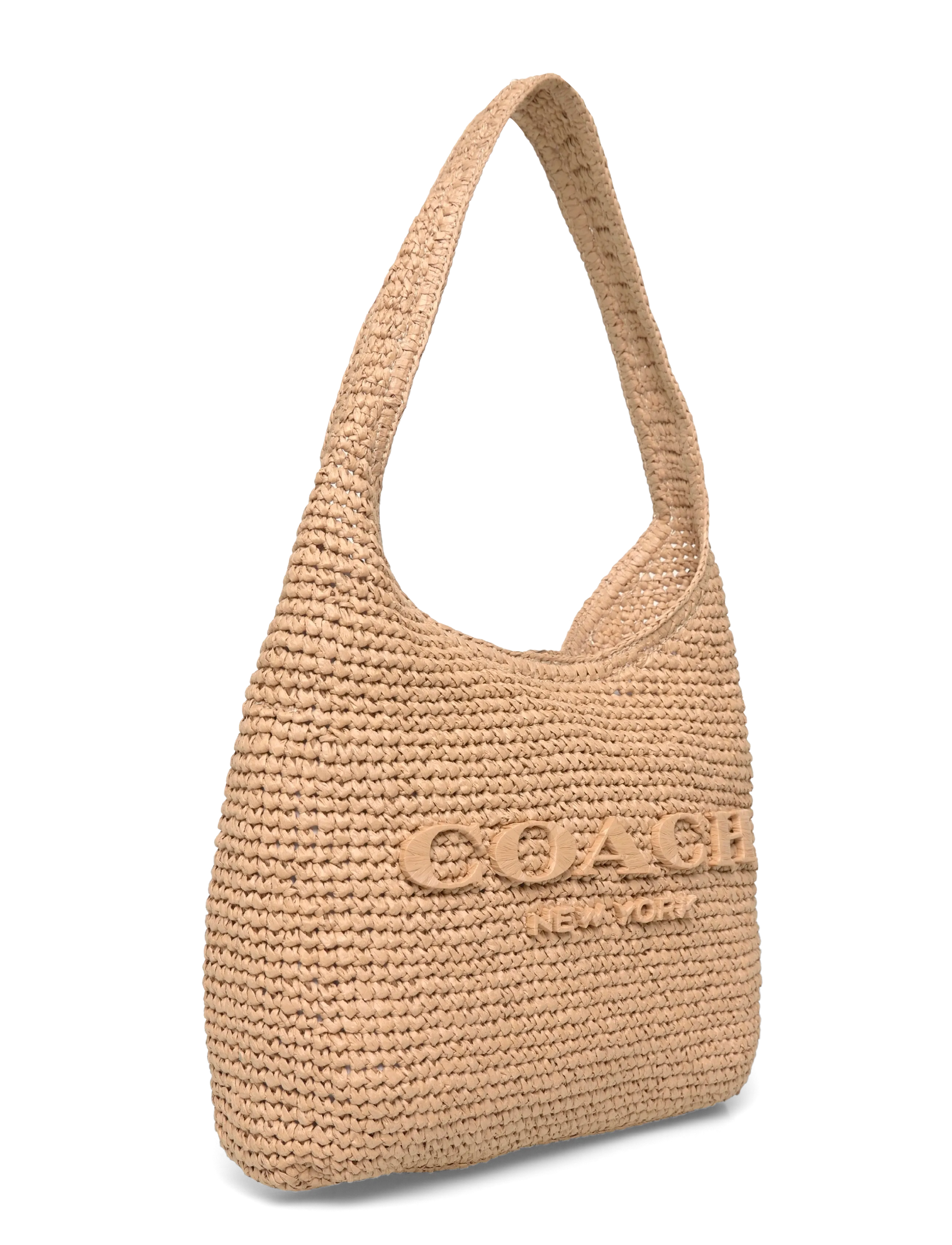 Coach - REFINED WEAVE STRAW BROOKLYN SHOULDER BAG 28 - b4/natural - 2