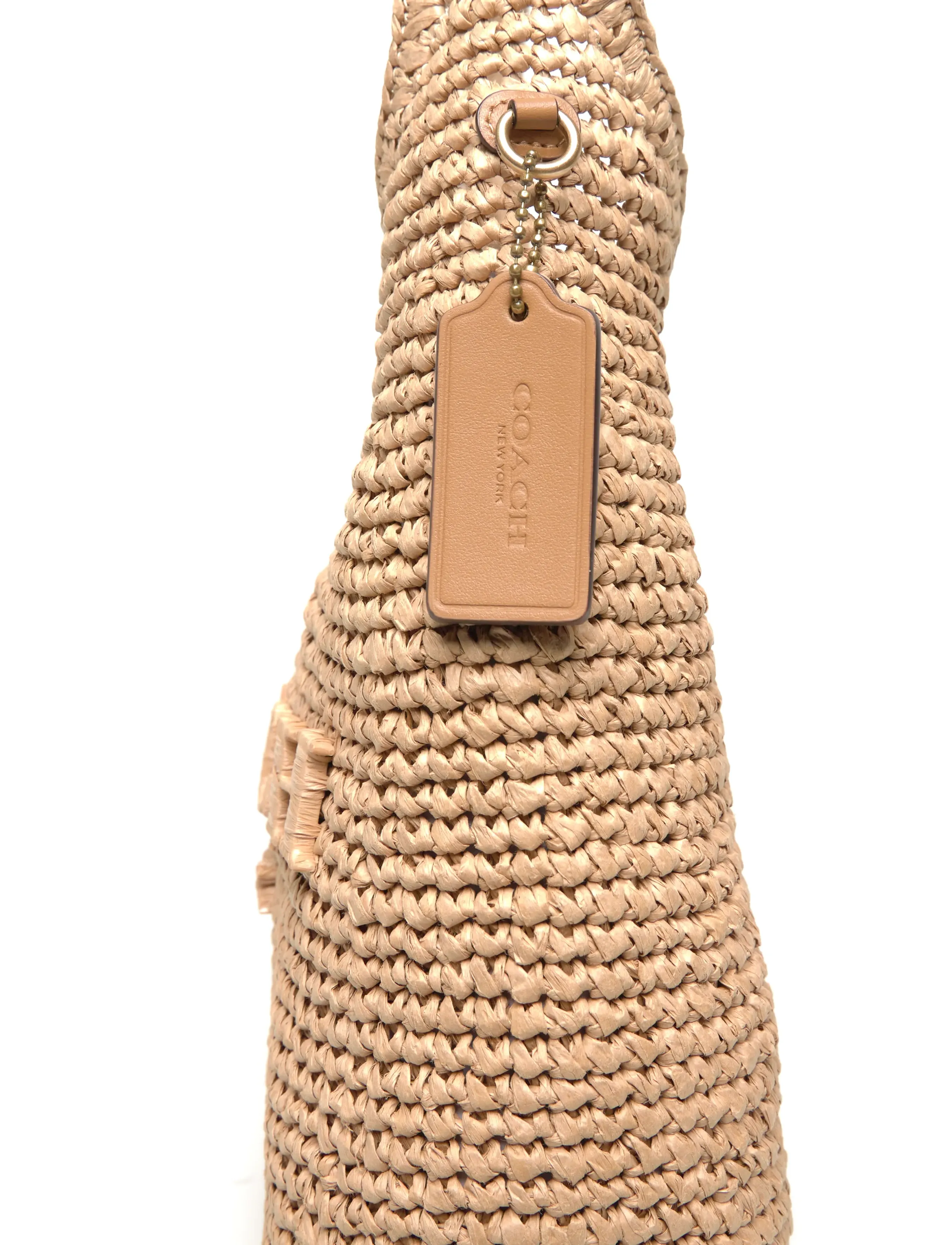 Coach - REFINED WEAVE STRAW BROOKLYN SHOULDER BAG 28 - b4/natural - 3
