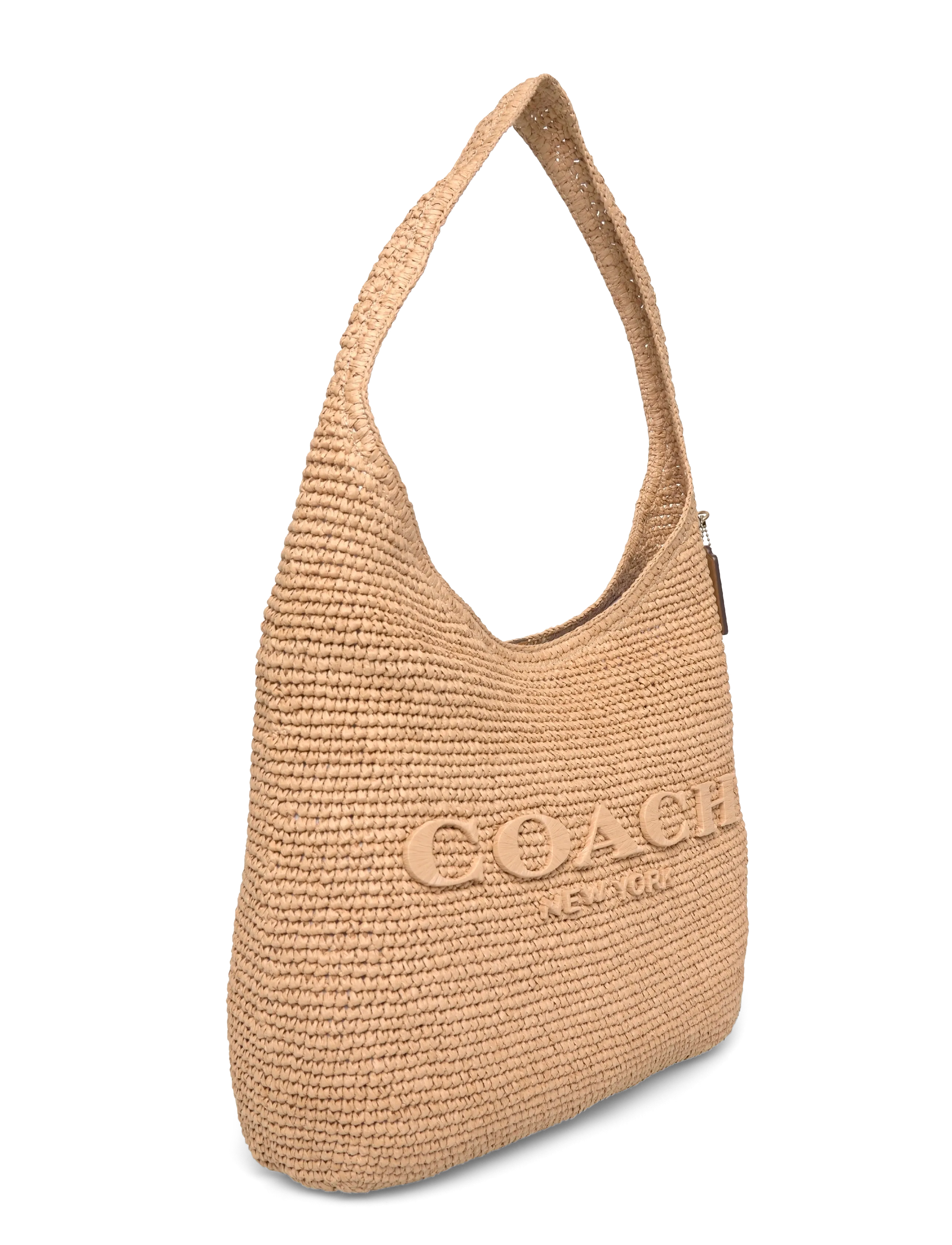 Coach - REFINED WEAVE STRAW BROOKLYN SHOULDER BAG 39 - vardagsstil - b4/natural - 2
