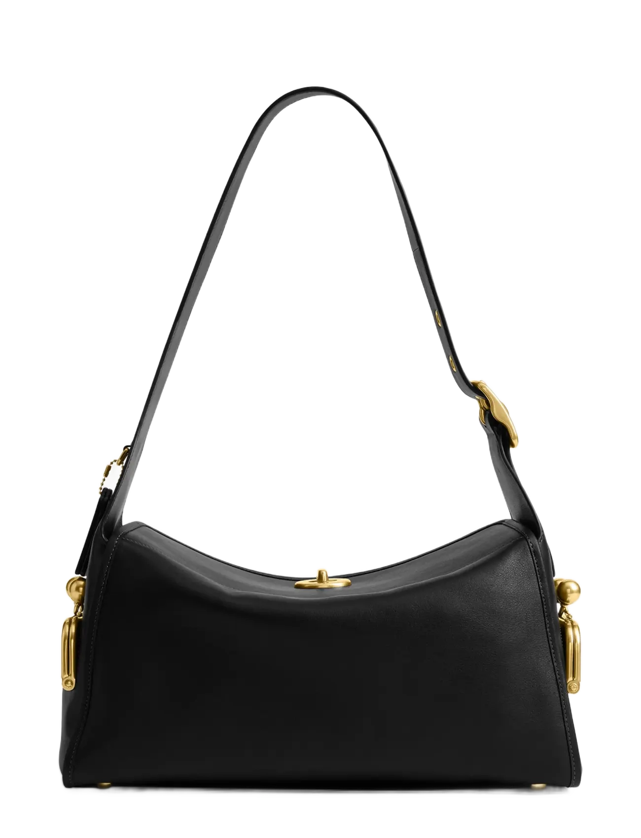 Coach - The Coach Originals Natural Grain Leather Turnlock Haversack Bag - crossbody bags - b4/black - 2
