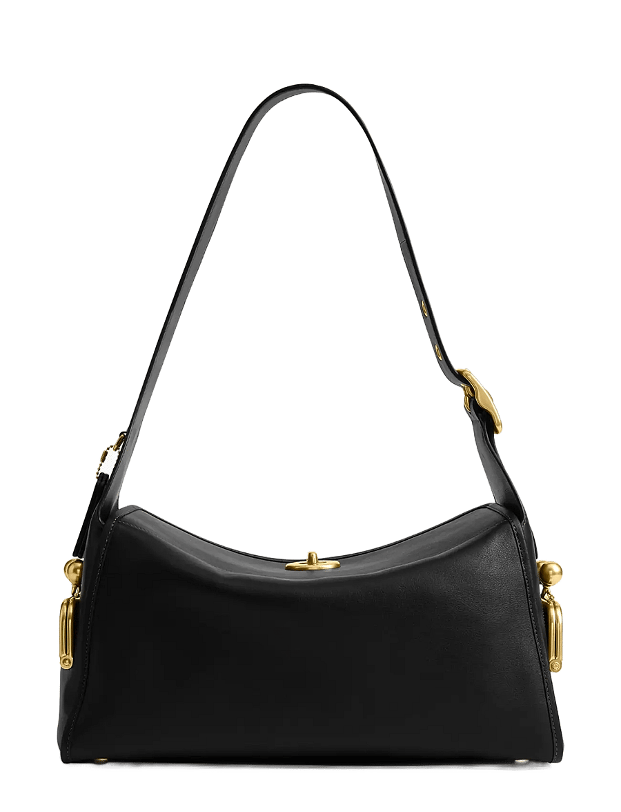 Coach - The Coach Originals Natural Grain Leather Turnlock Haversack Bag - crossbody bags - b4/black - 2