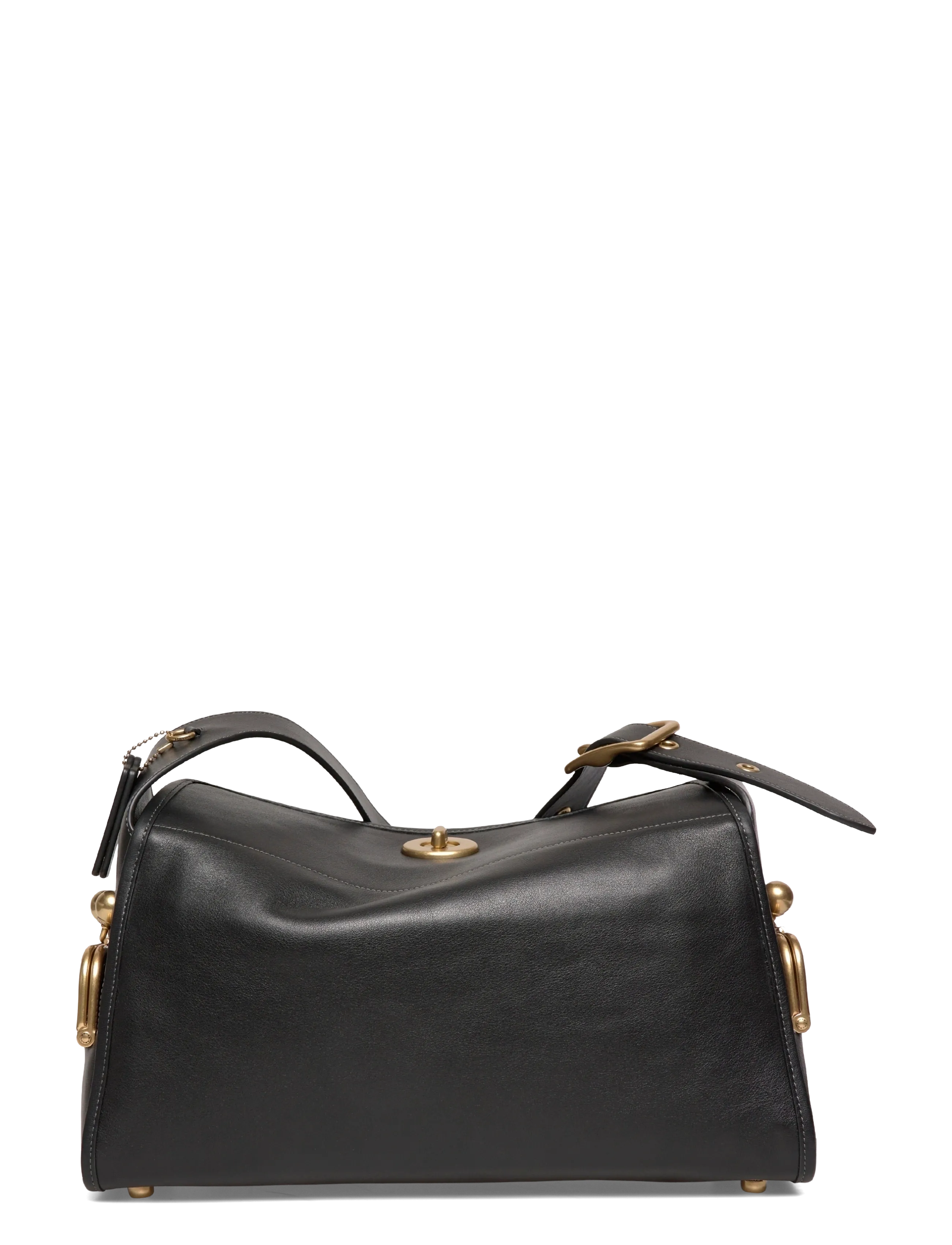 Coach - The Coach Originals Natural Grain Leather Turnlock Haversack Bag - everyday style - b4/black - 1