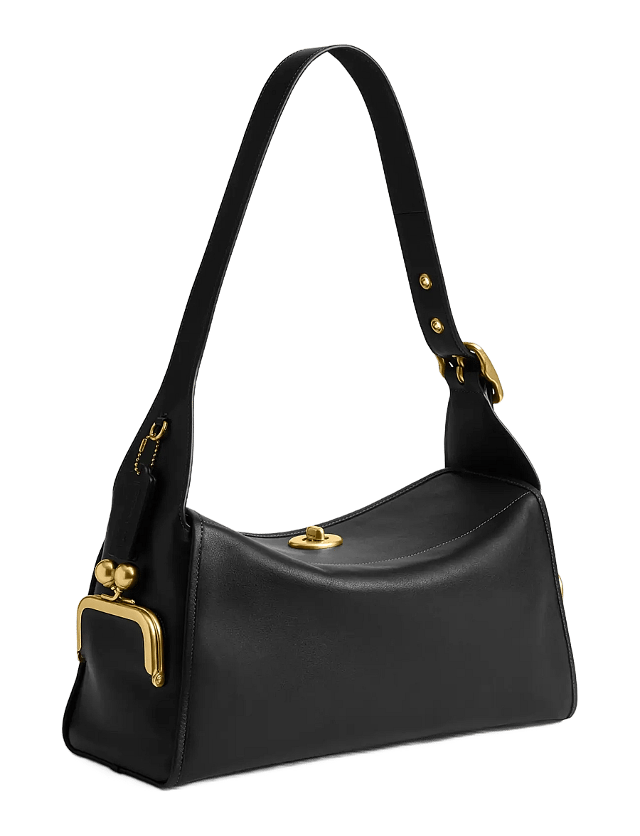 Coach - The Coach Originals Natural Grain Leather Turnlock Haversack Bag - crossbody bags - b4/black - 3