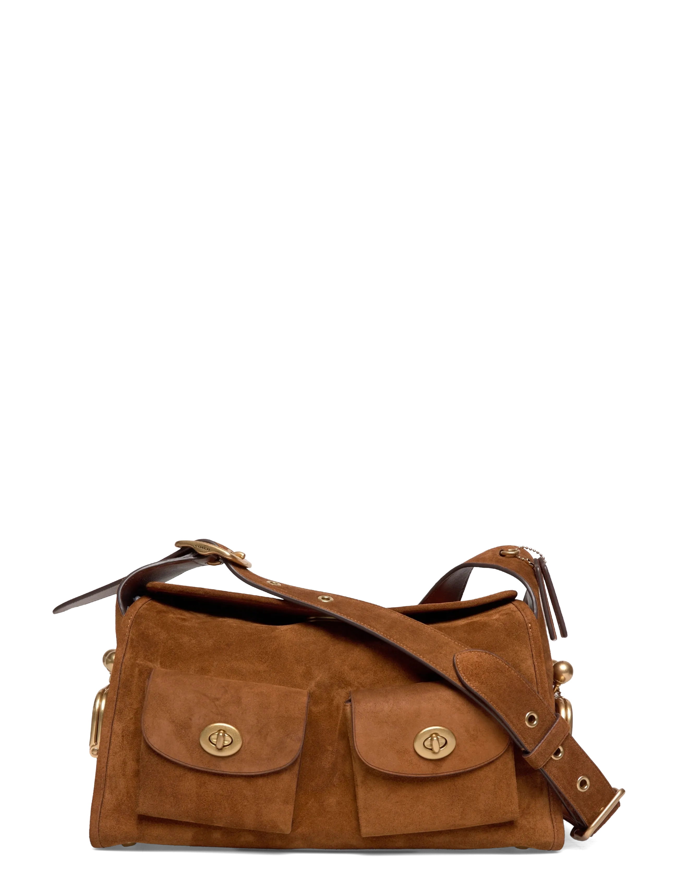 Coach The Coach Originals Suede Turnlock Haversack Bag, One Size, Brown, Tasker > Små Skuldertasker-Crossbody-Tasker, Dame