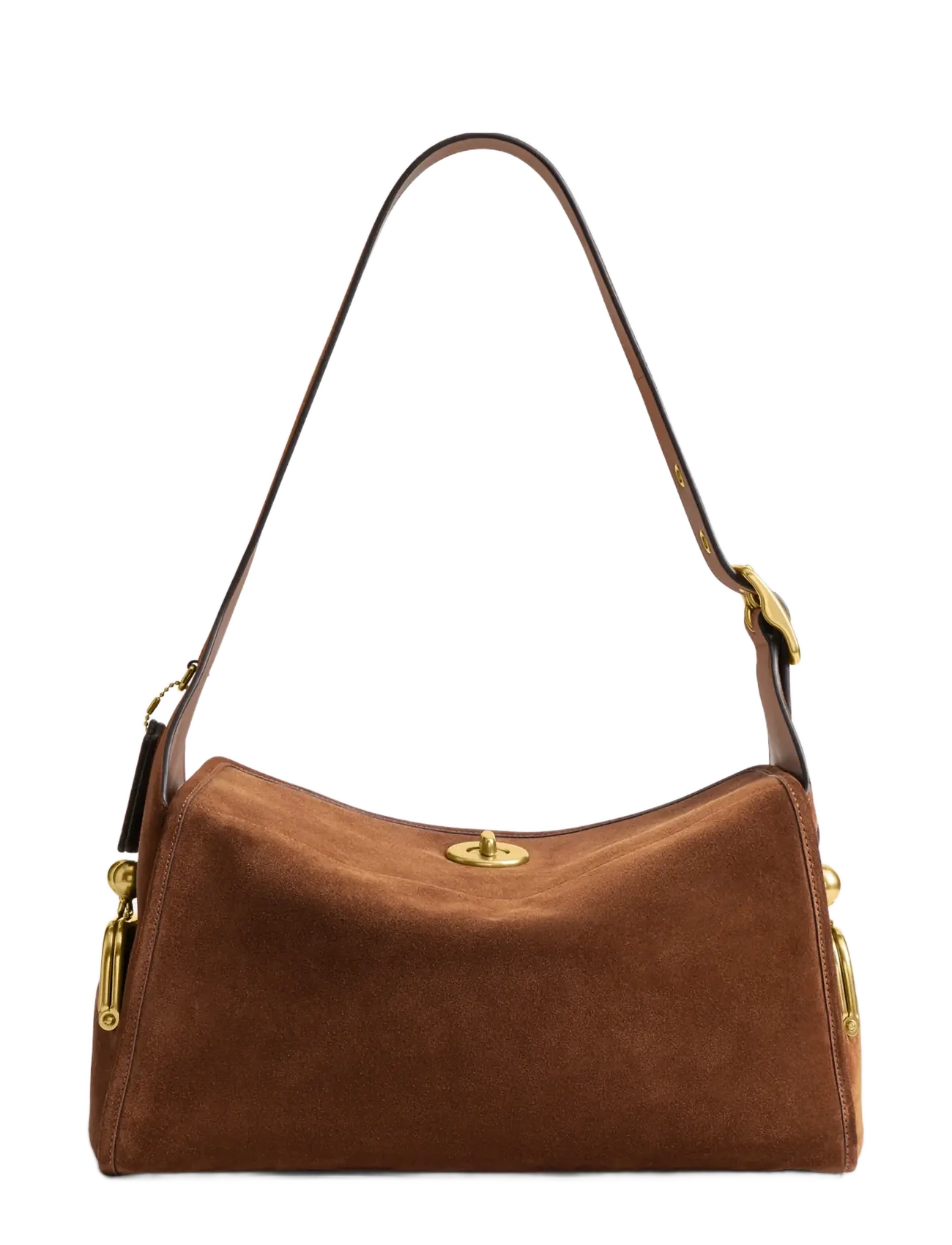 Coach - The Coach Originals Suede Turnlock Haversack Bag - igapäevane stiil - b4/warm brown - 2
