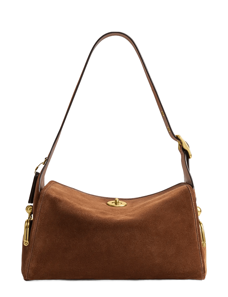 Coach - The Coach Originals Suede Turnlock Haversack Bag - igapäevane stiil - b4/warm brown - 2