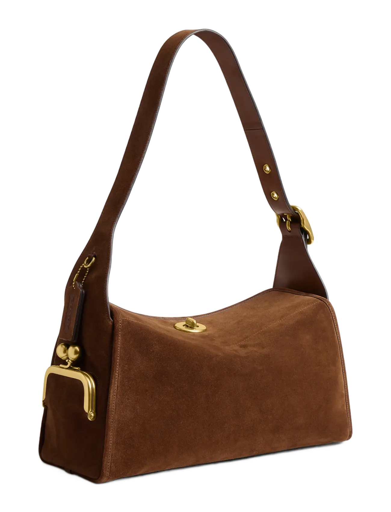 Coach - The Coach Originals Suede Turnlock Haversack Bag - igapäevane stiil - b4/warm brown - 3