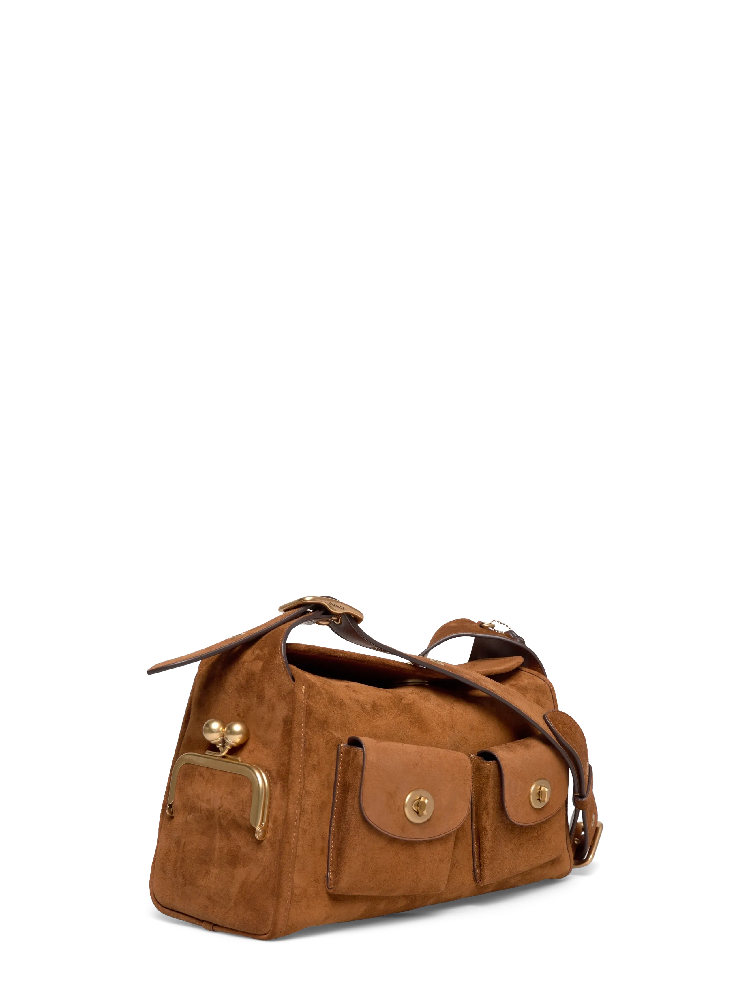 Coach - The Coach Originals Suede Turnlock Haversack Bag - hverdags stil - b4/warm brown - 2